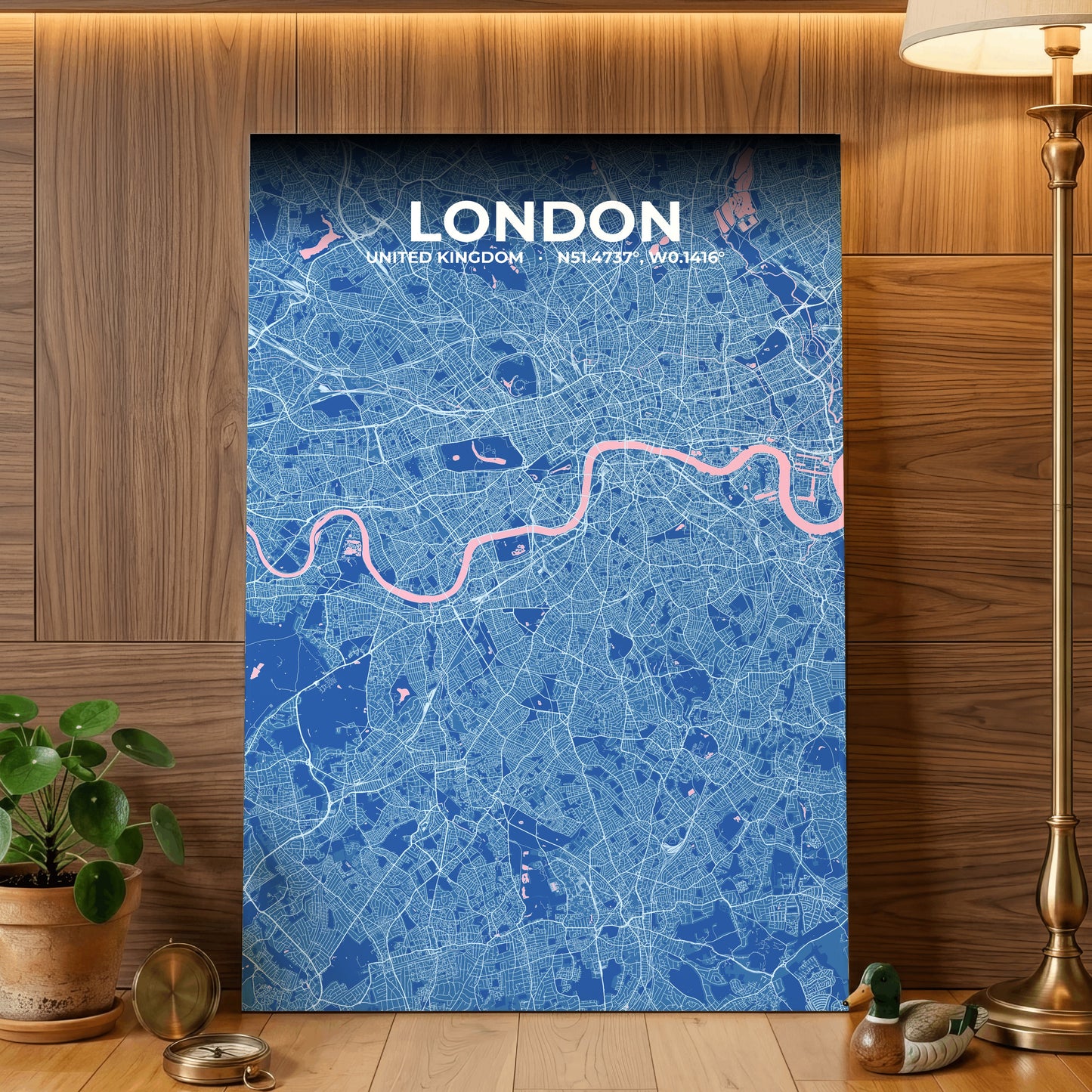 London Candy Map Poster