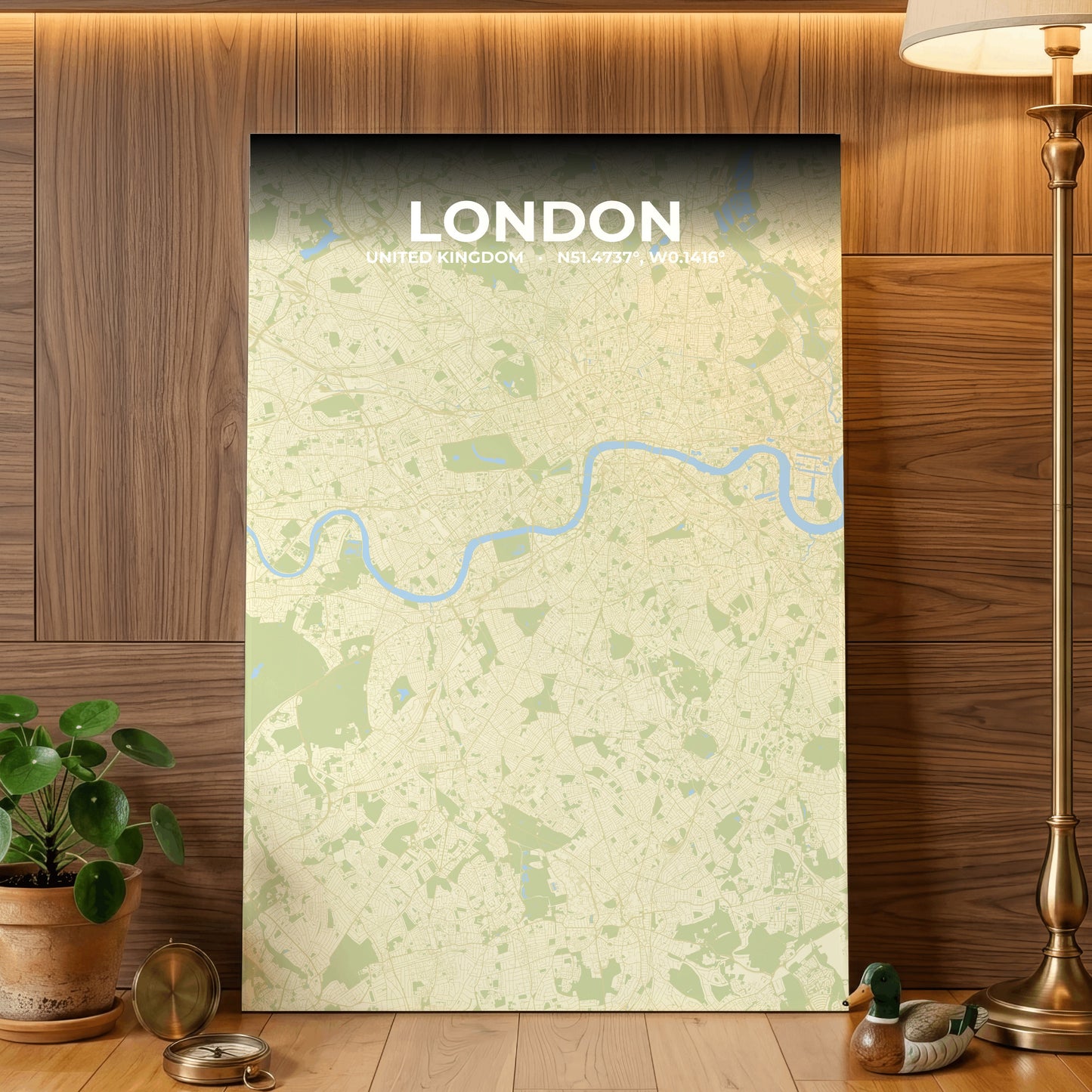London Drift Map Poster