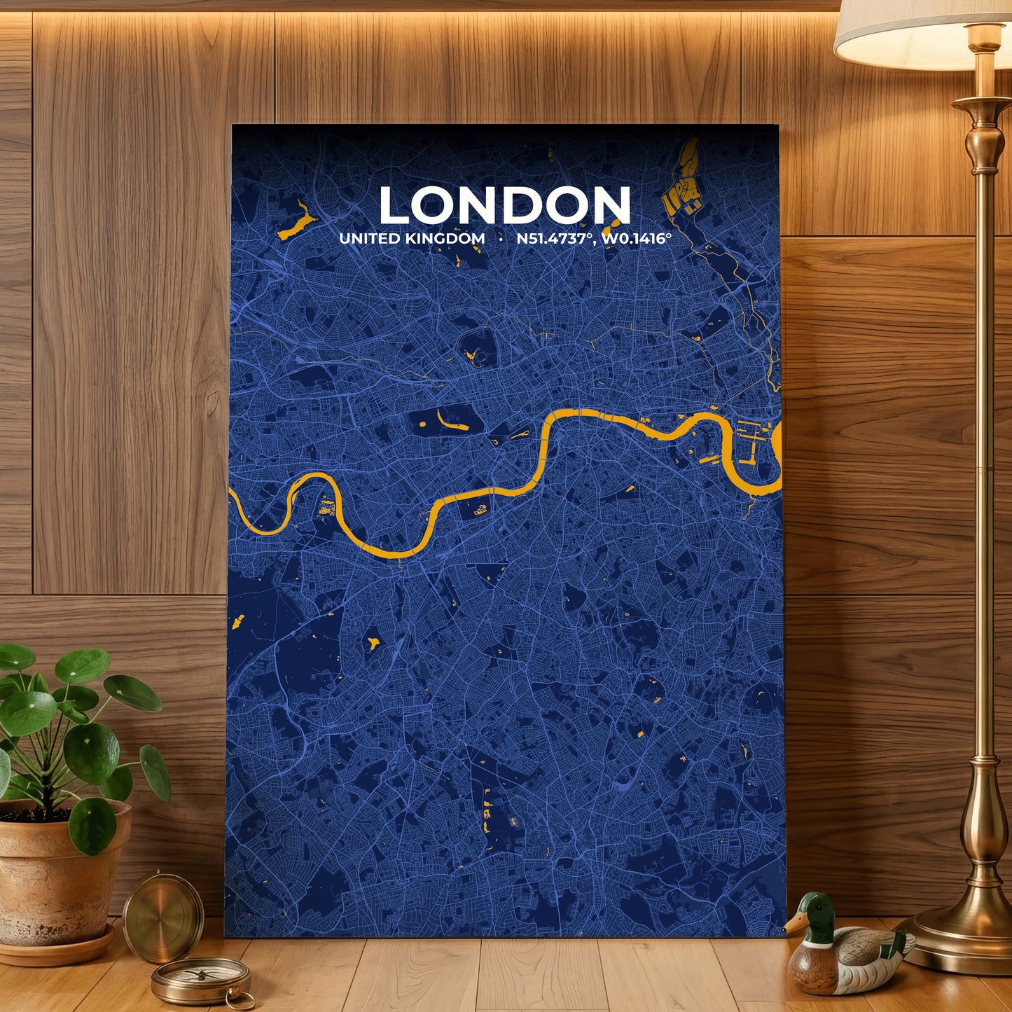 London Ink Map Poster