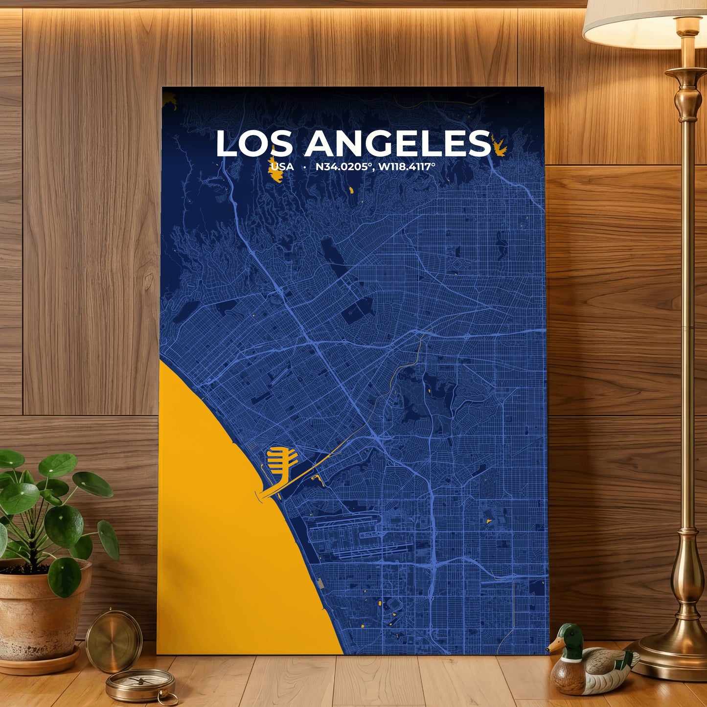 Los Angeles Ink Map Poster
