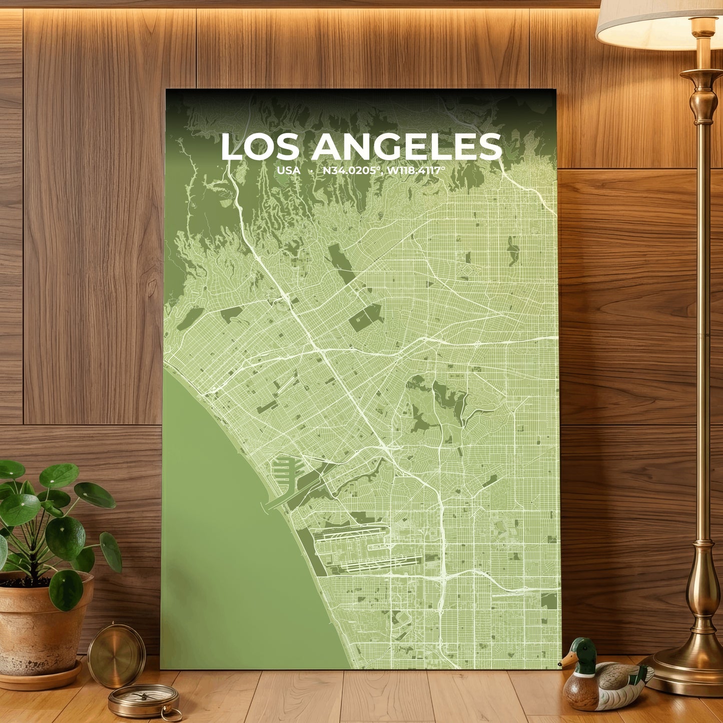 Los Angeles Grove Map Poster
