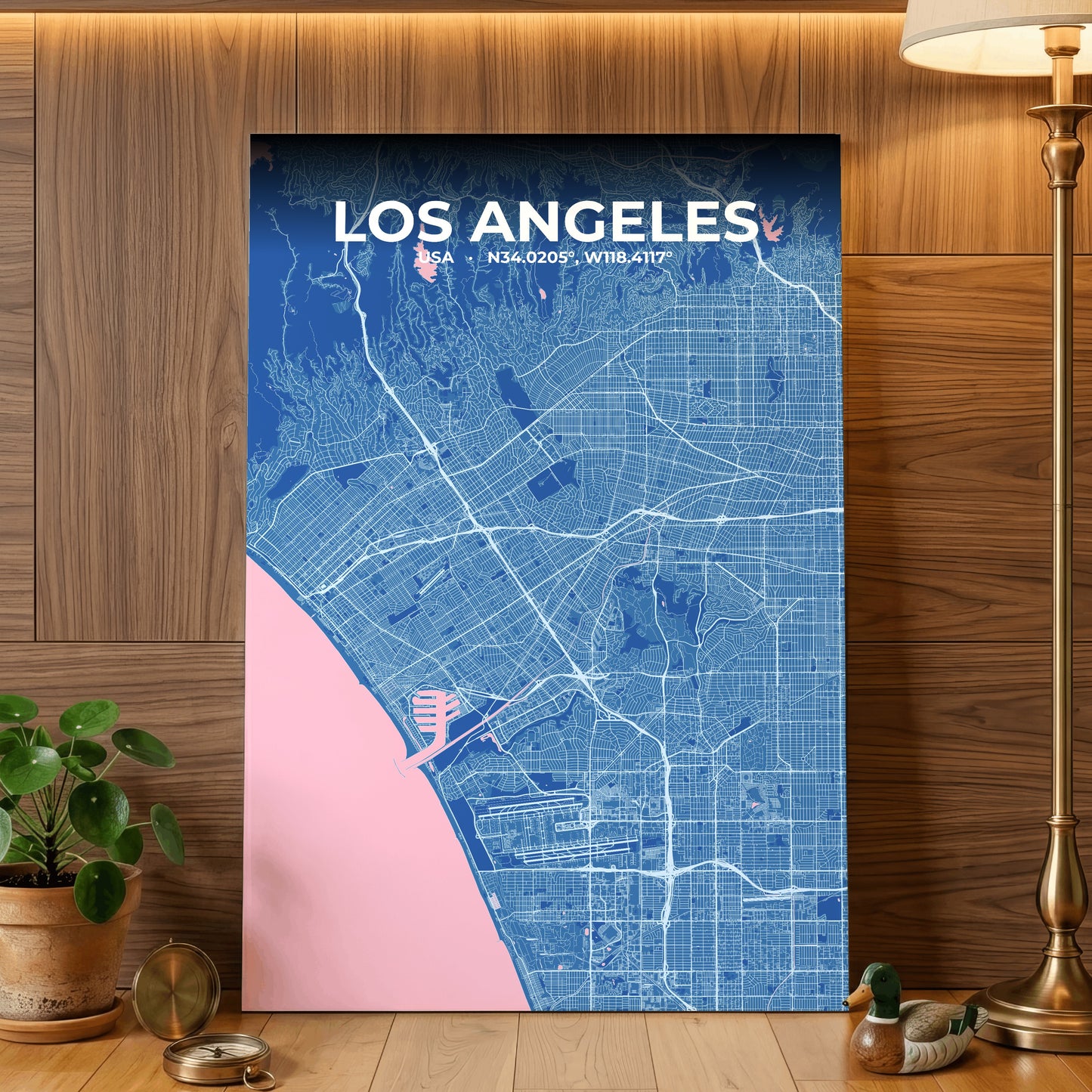 Los Angeles Candy Map Poster