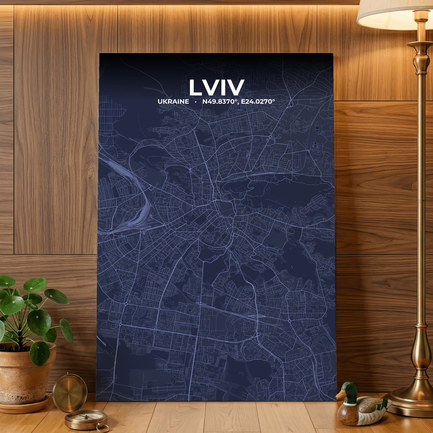 Lviv Tide Map Poster