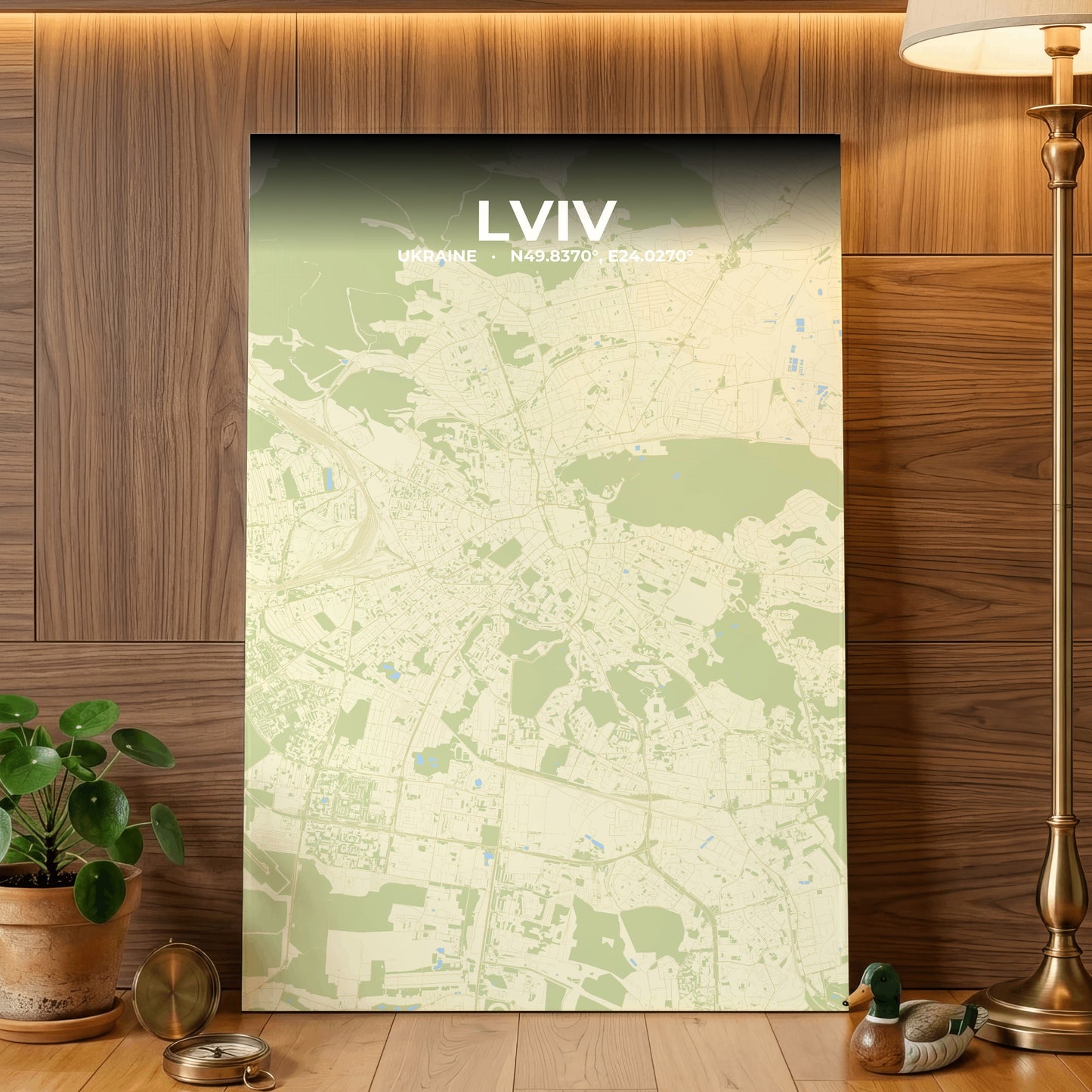 Lviv Drift Map Poster