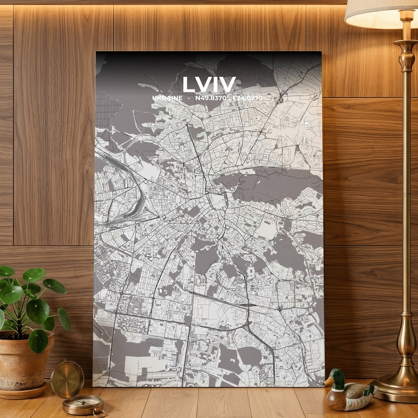 Lviv Ash Map Poster
