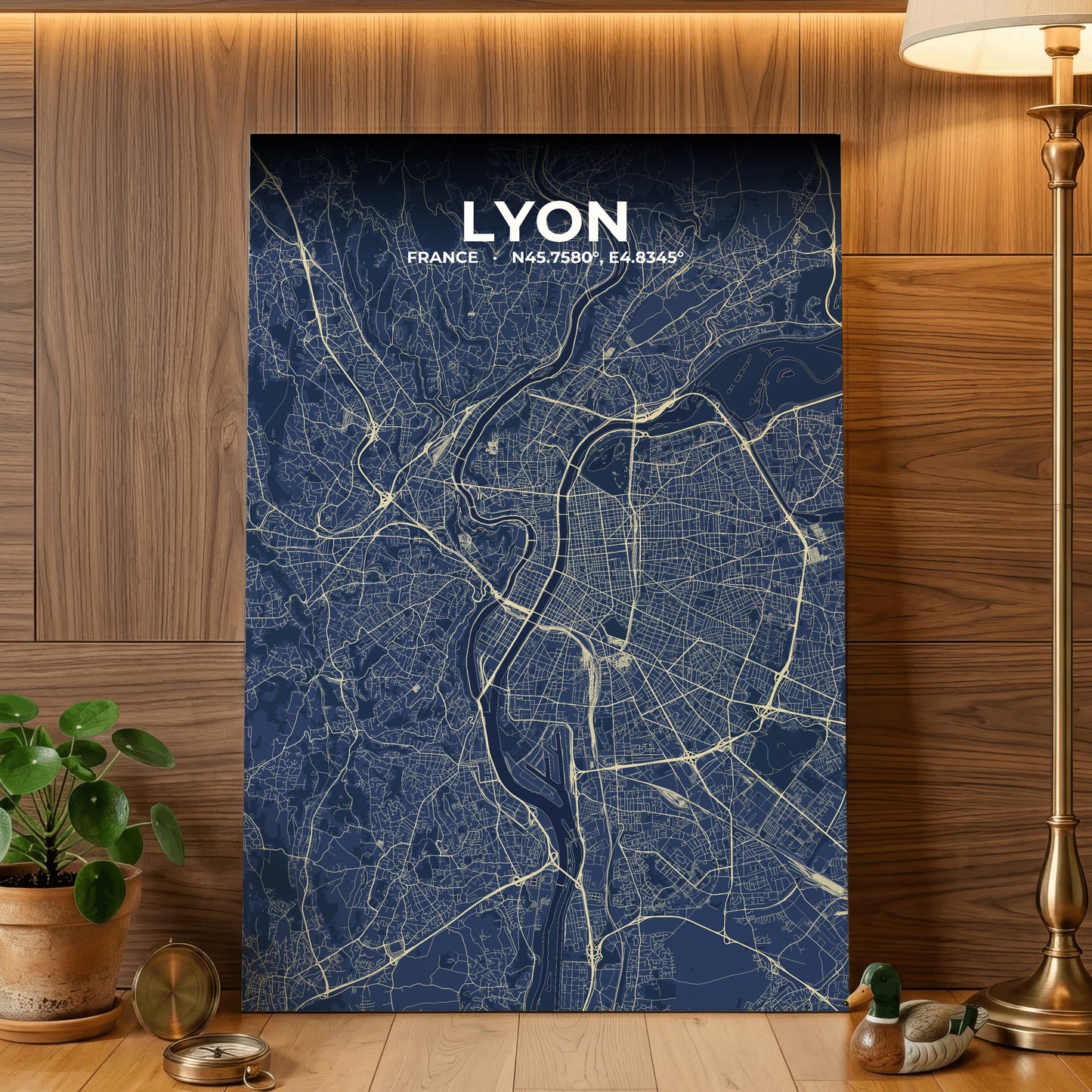Lyon Anchor Map Poster