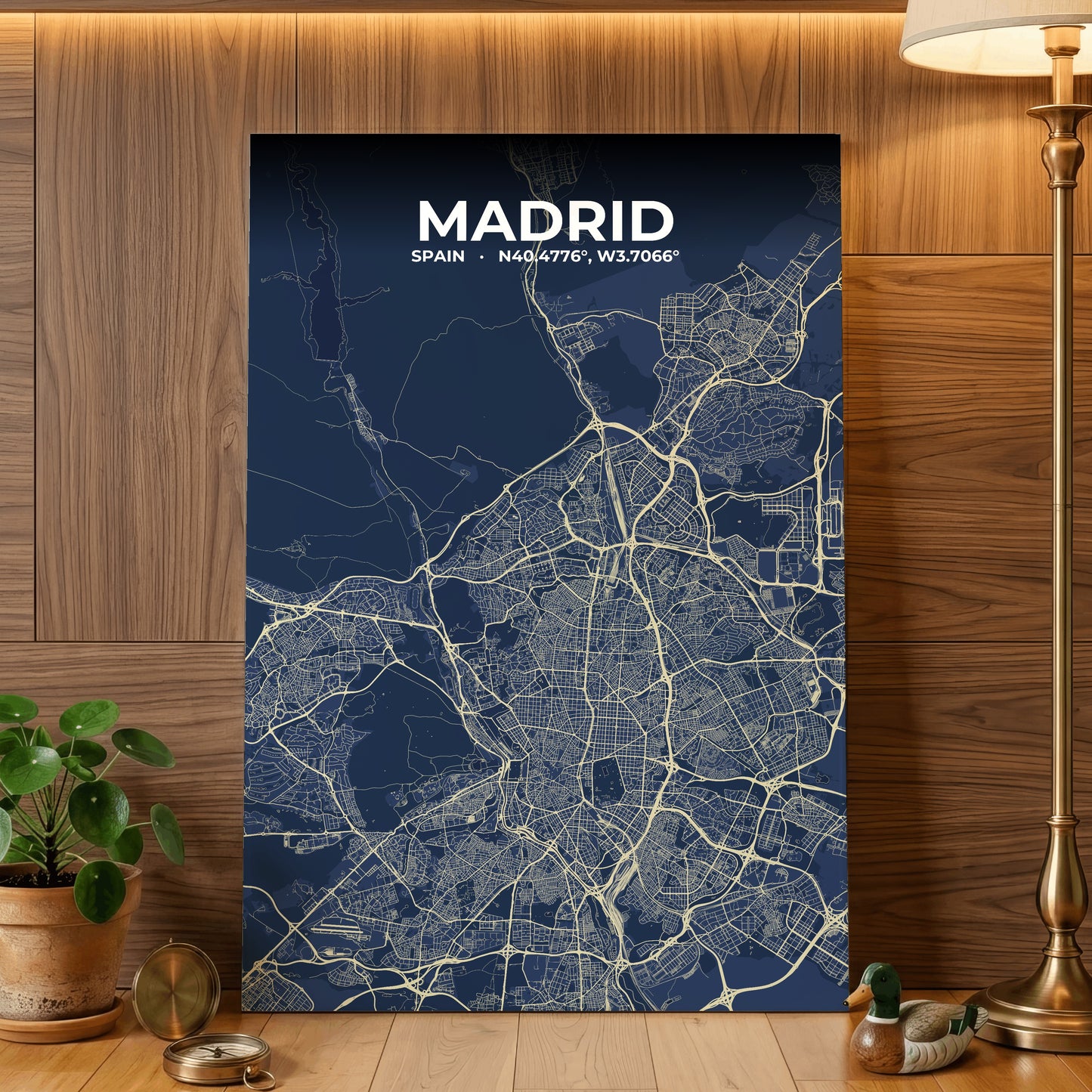 Madrid Anchor Map Poster