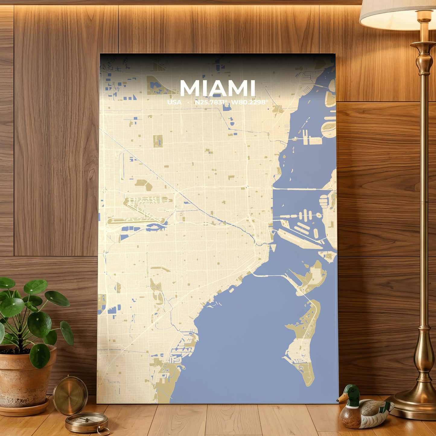 Miami Barn Map Poster