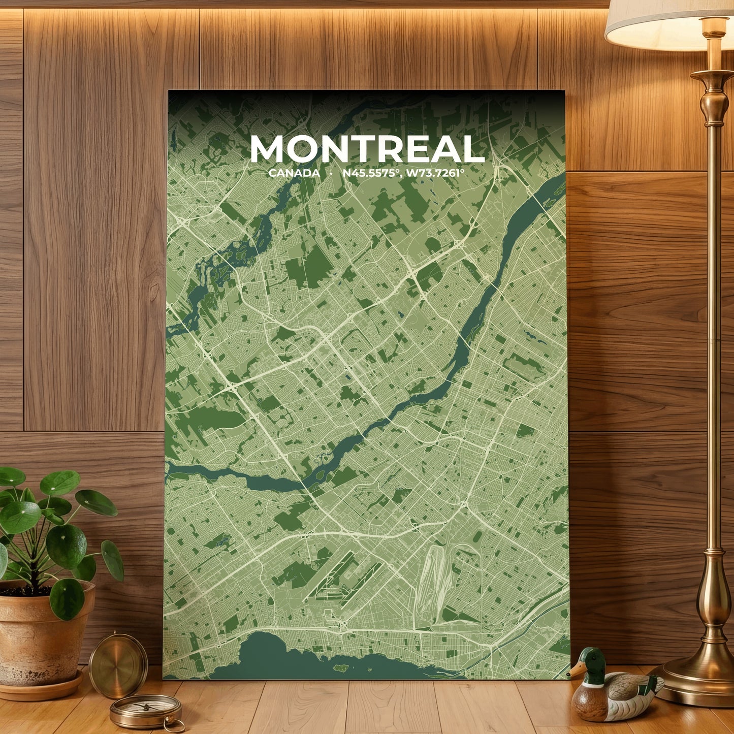 Montreal Clay Map Poster
