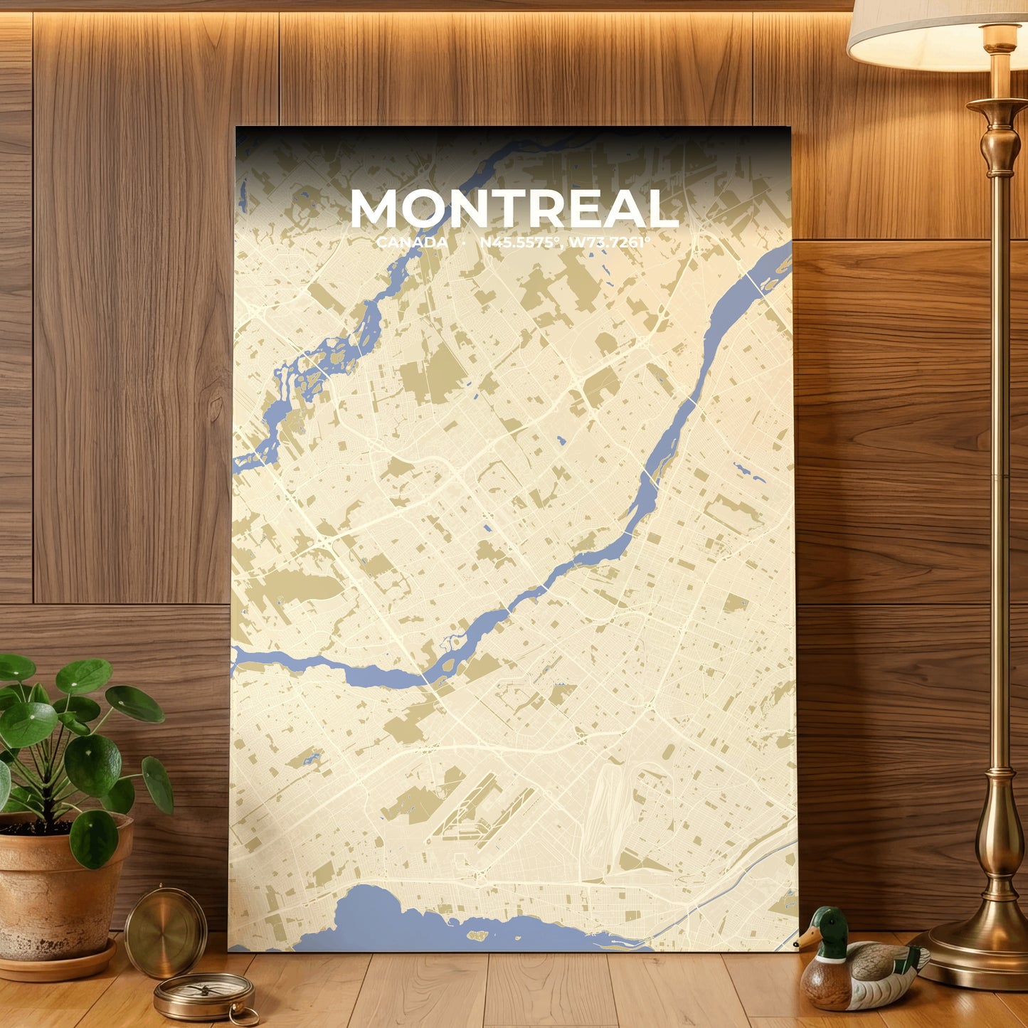 Montreal Barn Map Poster