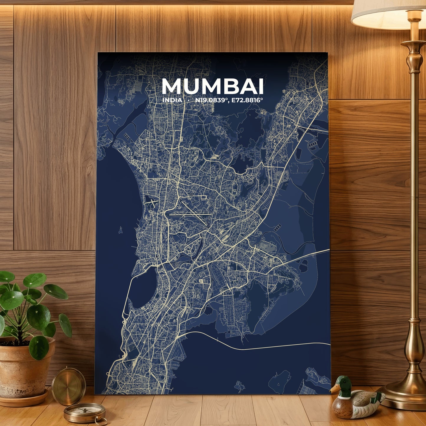 Mumbai Anchor Map Poster