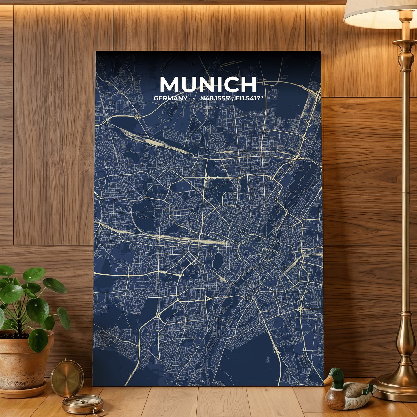 Munich Anchor Map Poster