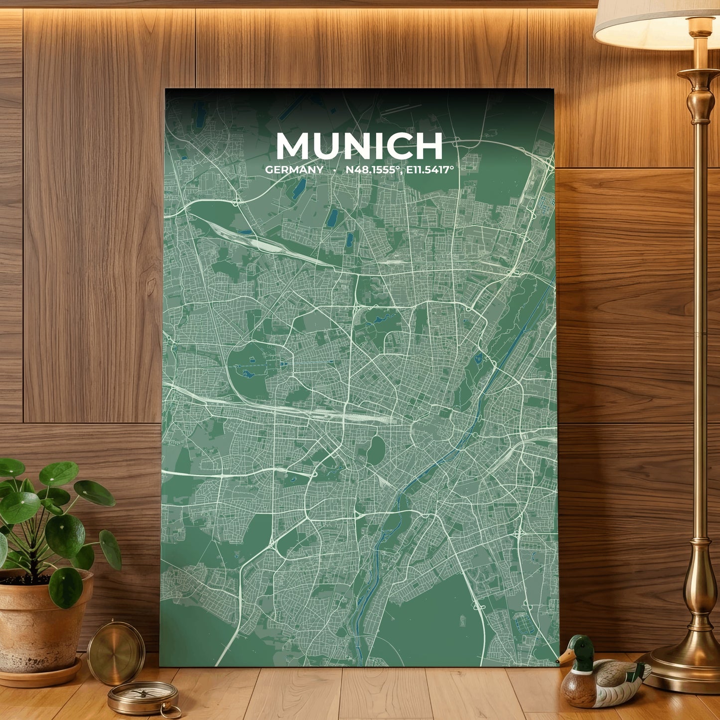 Munich Mist Map Poster