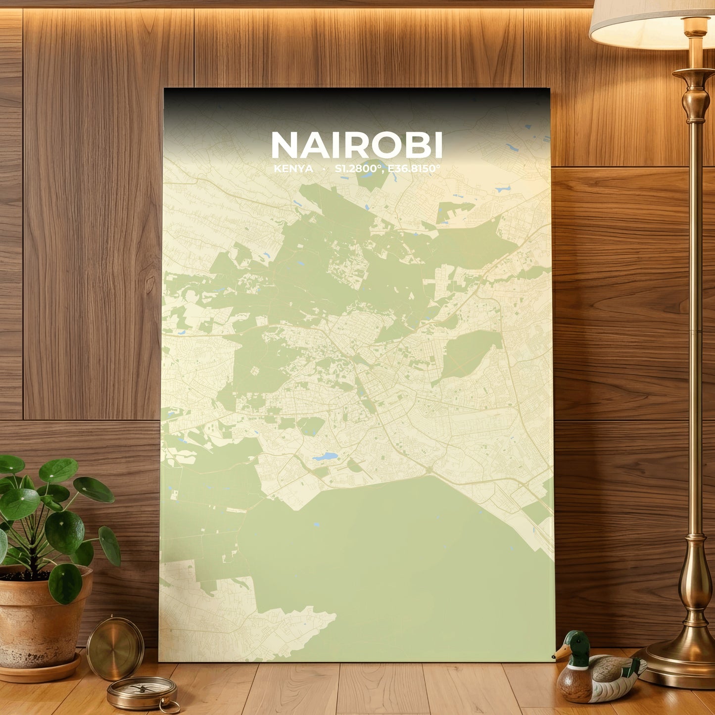 Nairobi Drift Map Poster