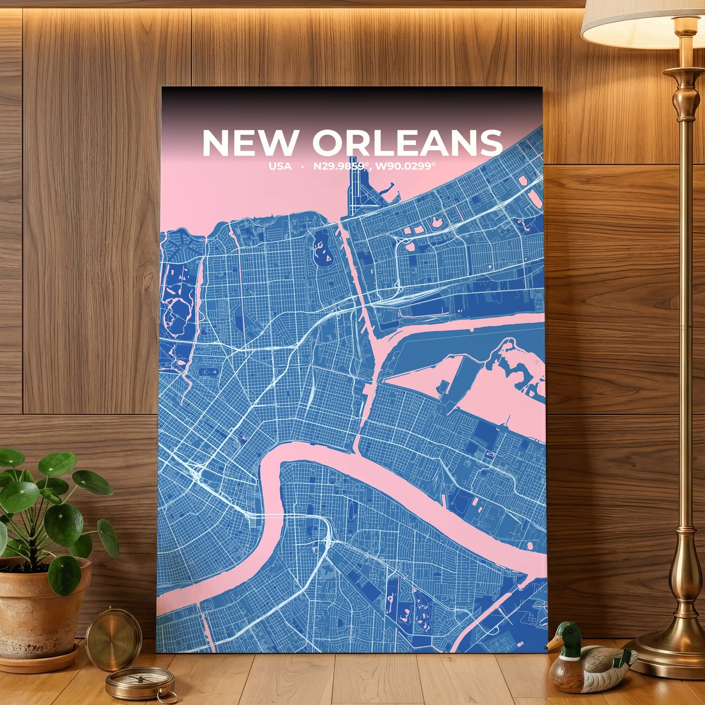 New Orleans Candy Map Poster