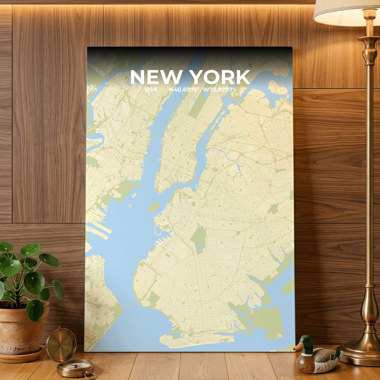 New York Drift Map Poster