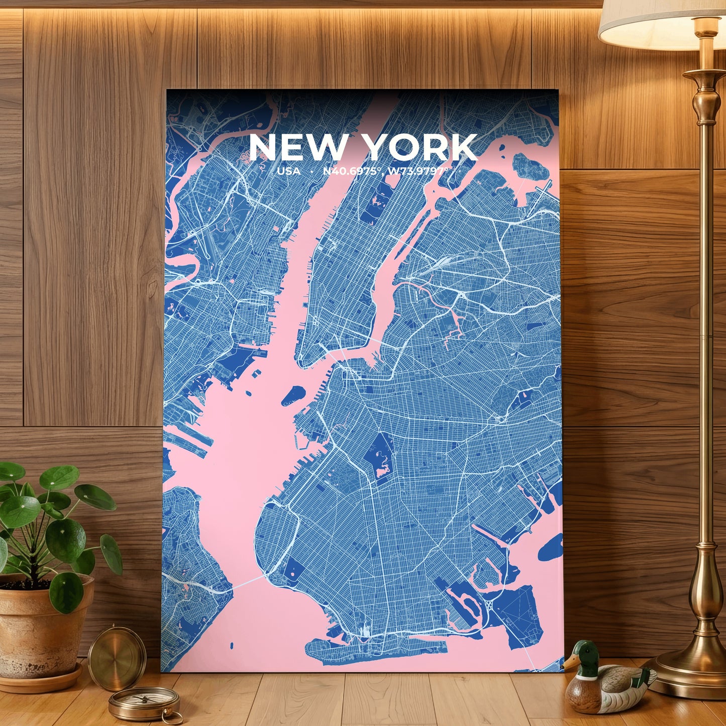 New York Candy Map Poster
