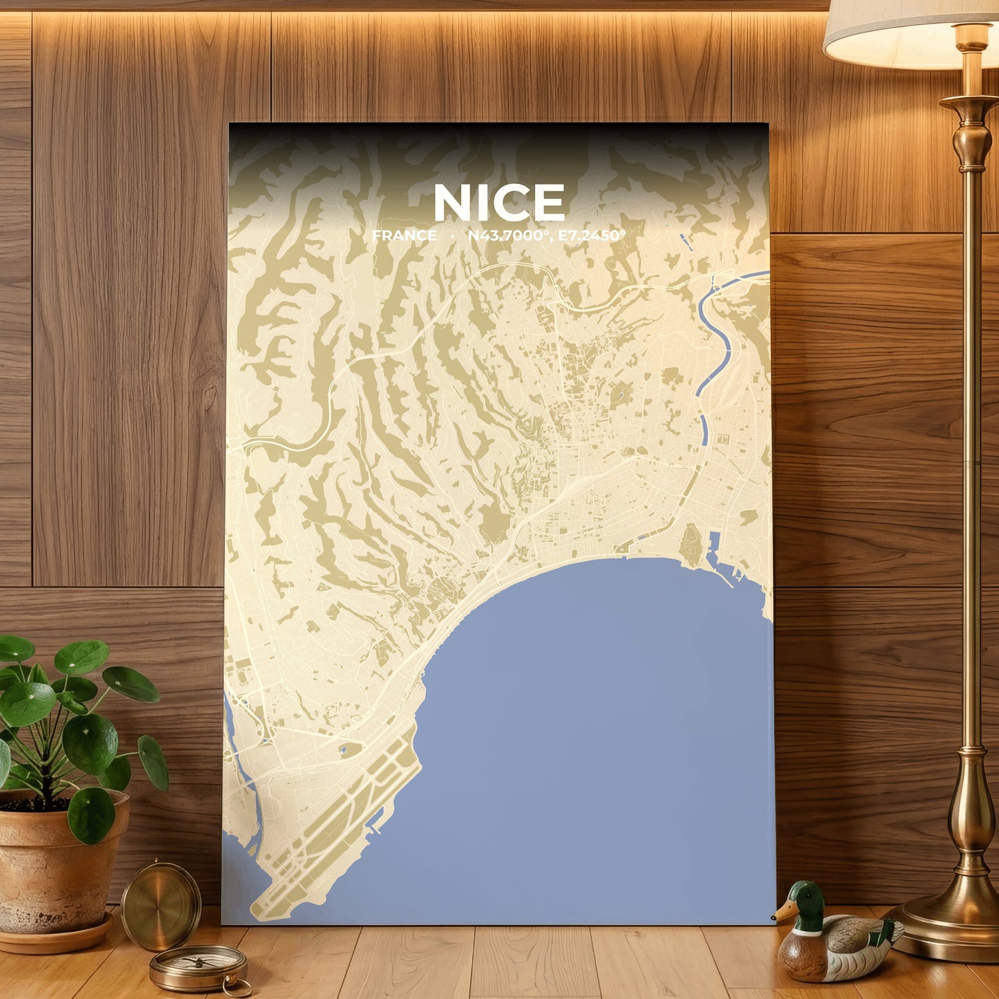 Nice Barn Map Poster