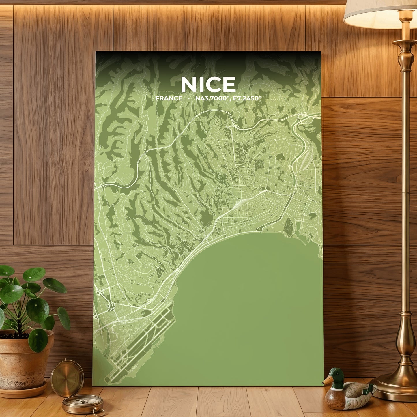 Nice Grove Map Poster