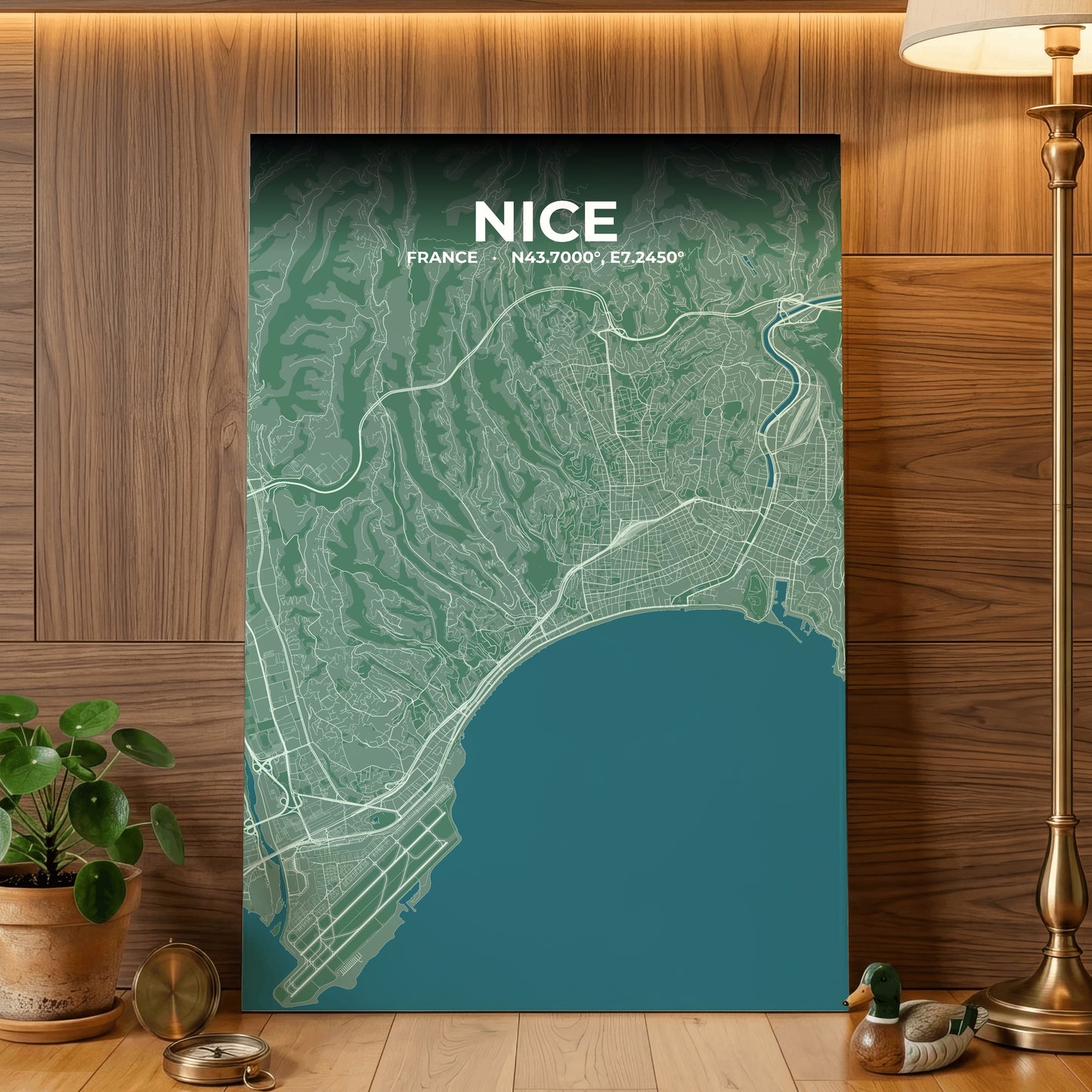 Nice Mist Map Poster