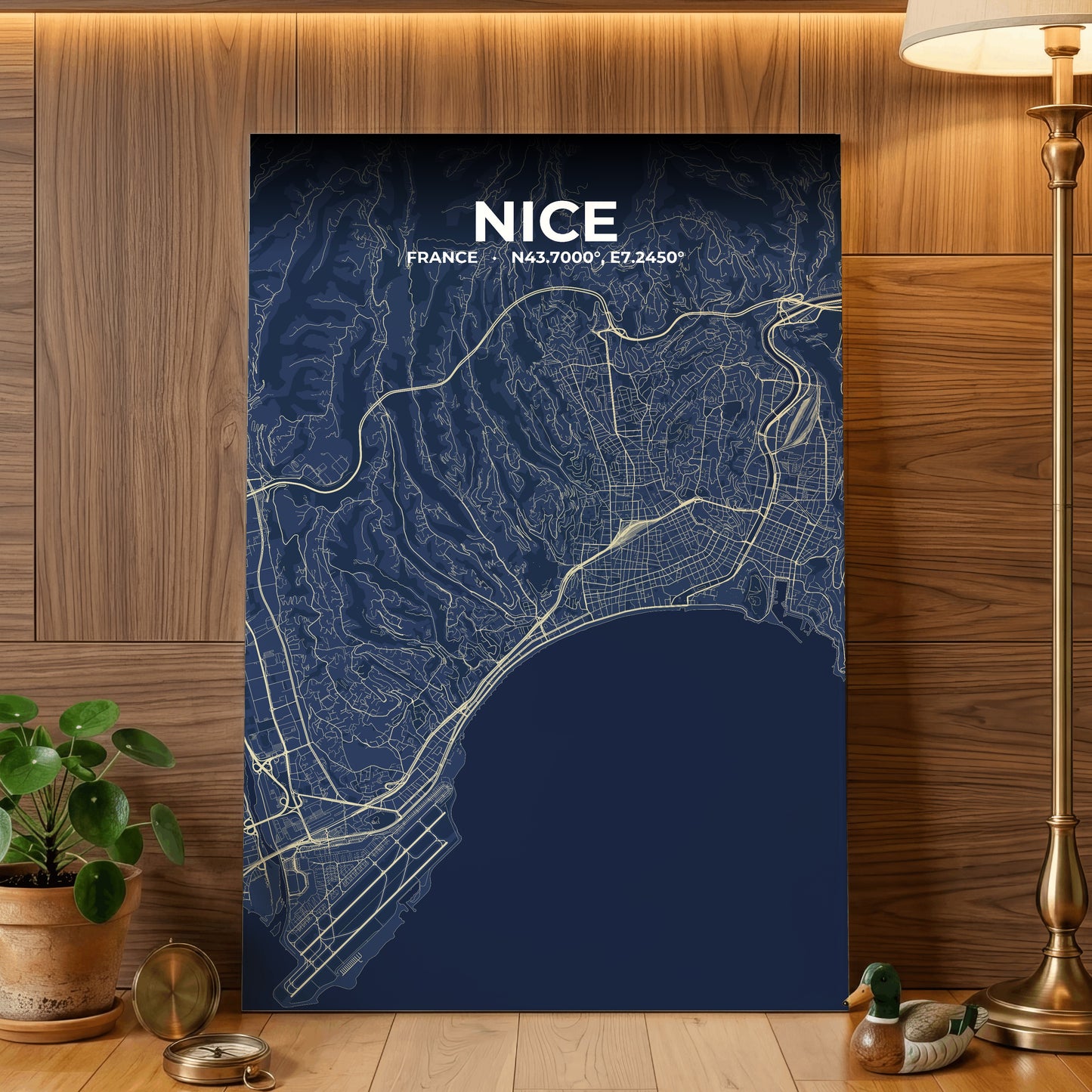 Nice Anchor Map Poster