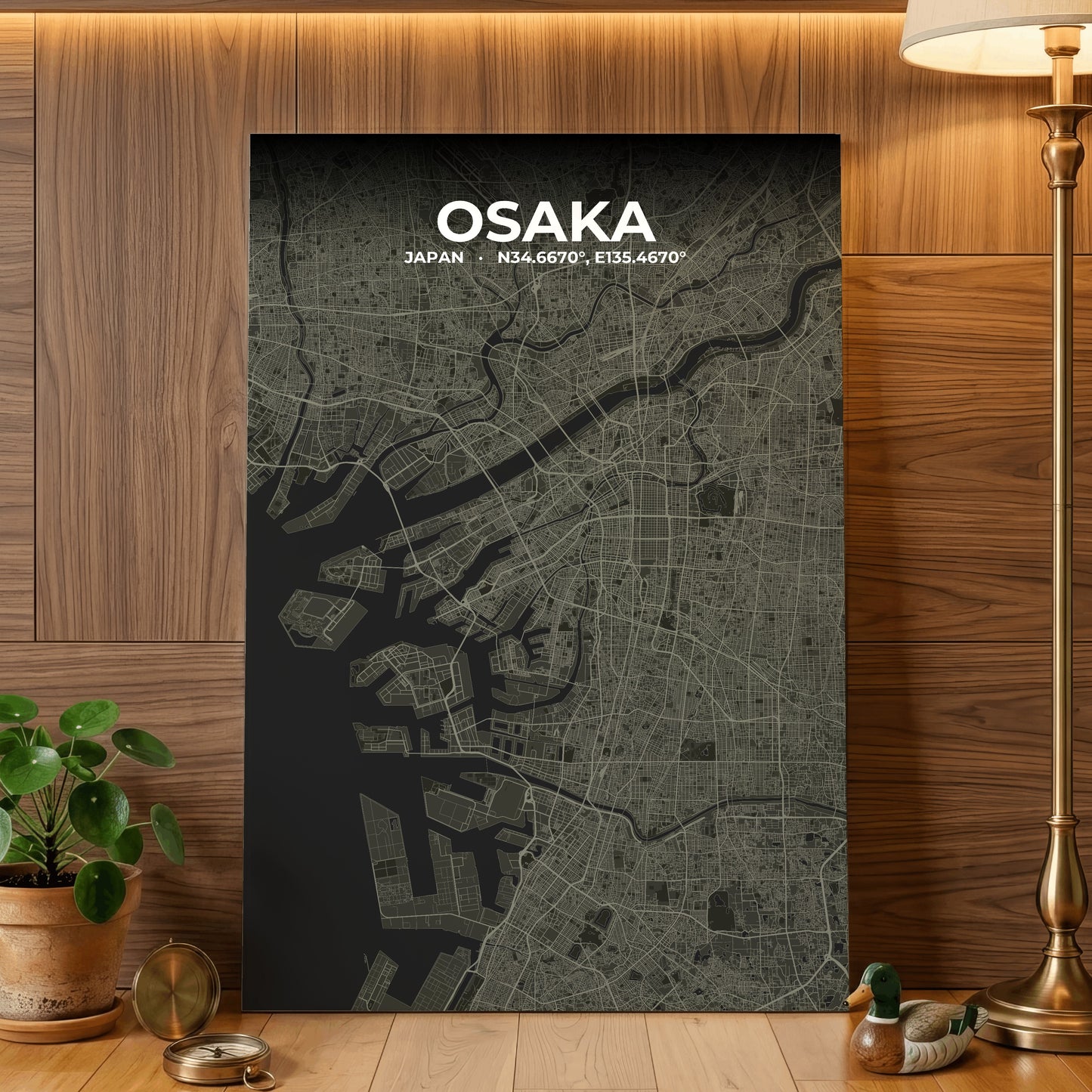 Osaka Sable Map Poster