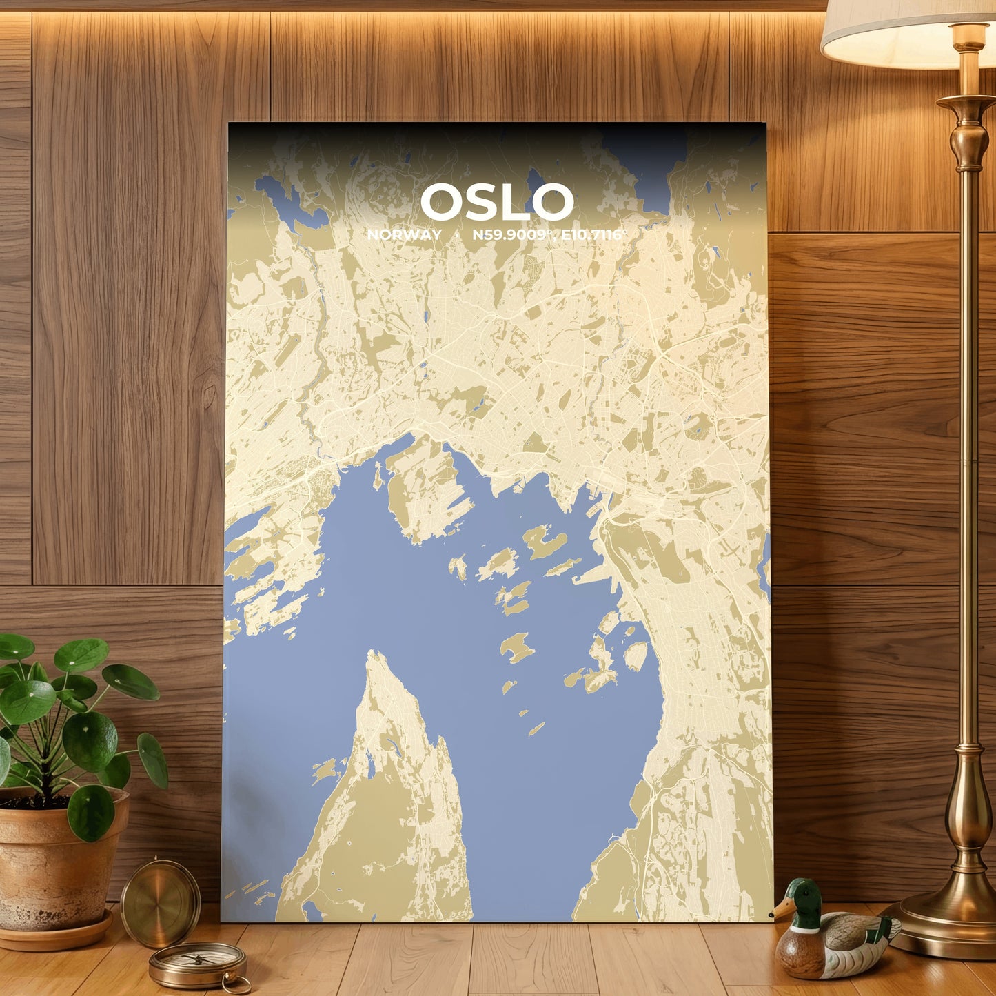 Oslo Barn Map Poster