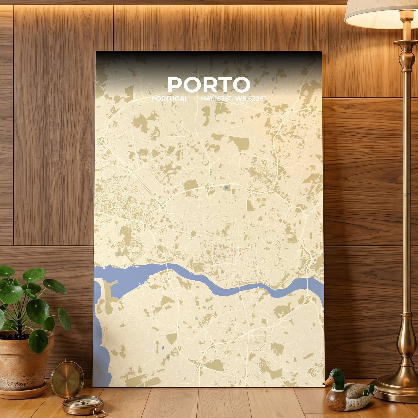 Porto Barn Map Poster