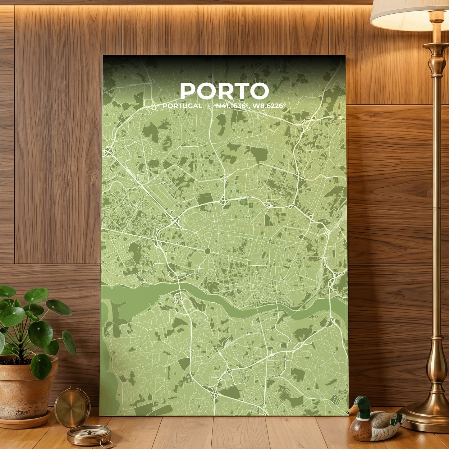 Porto Grove Map Poster