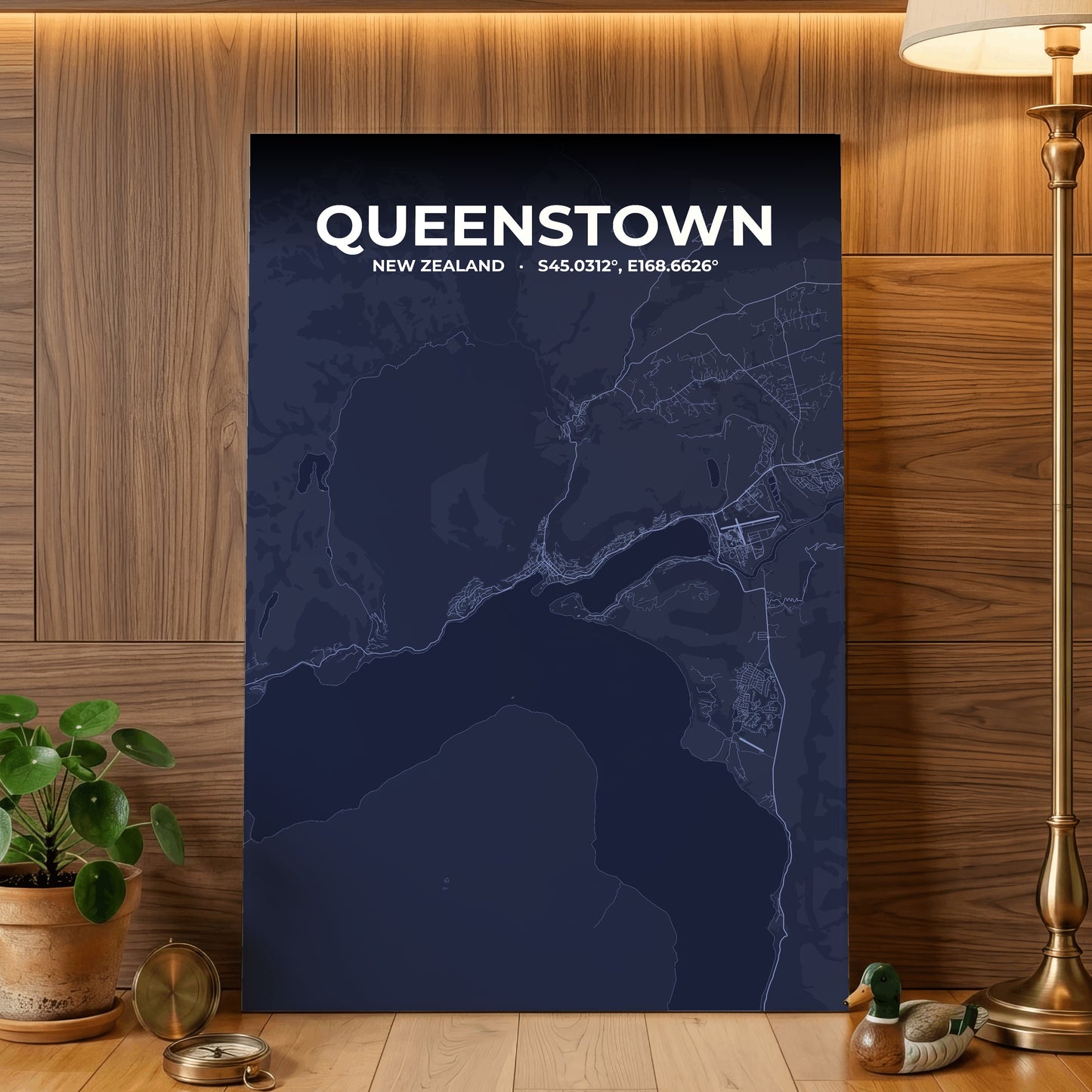 Queenstown Tide Map Poster