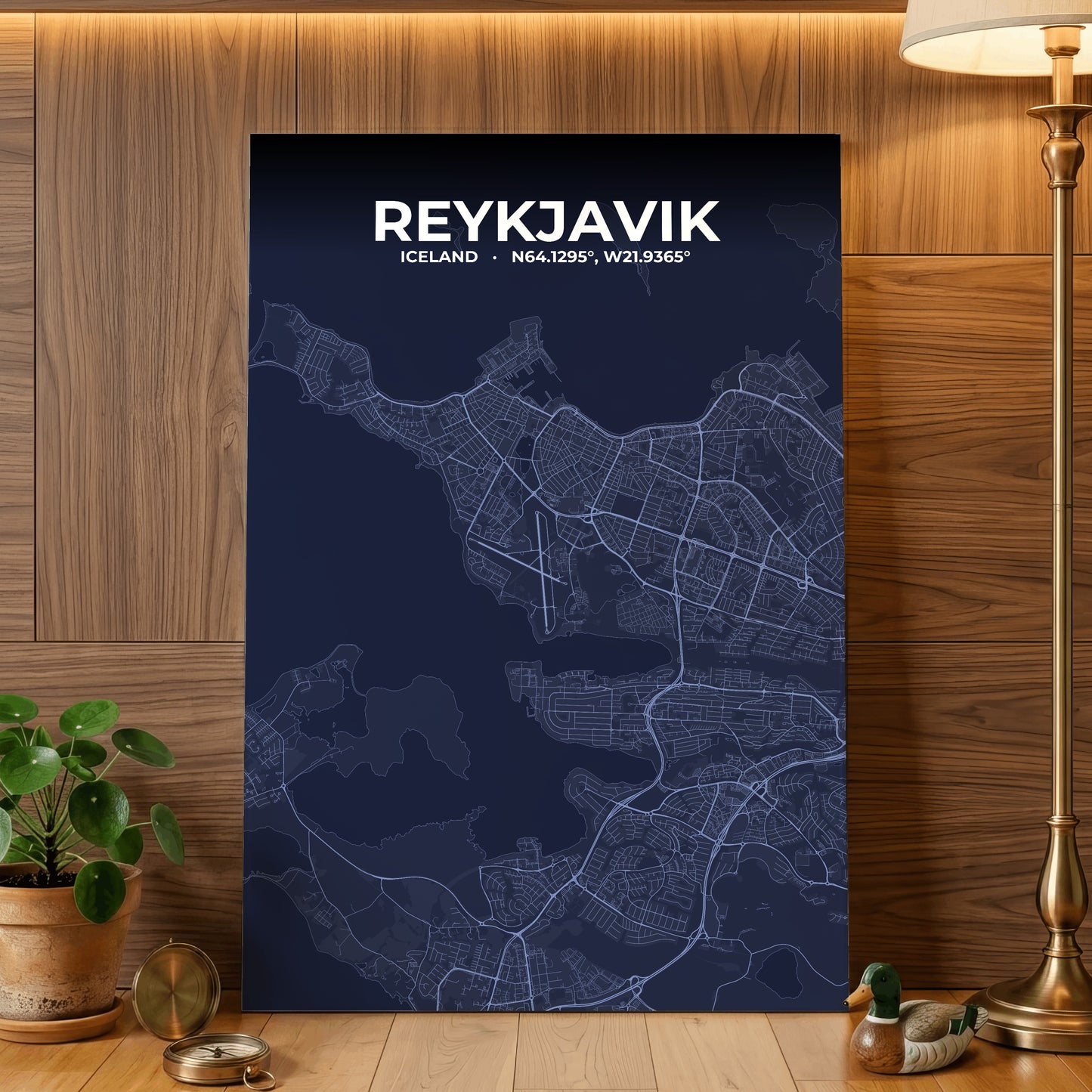 Reykjavik Tide Map Poster
