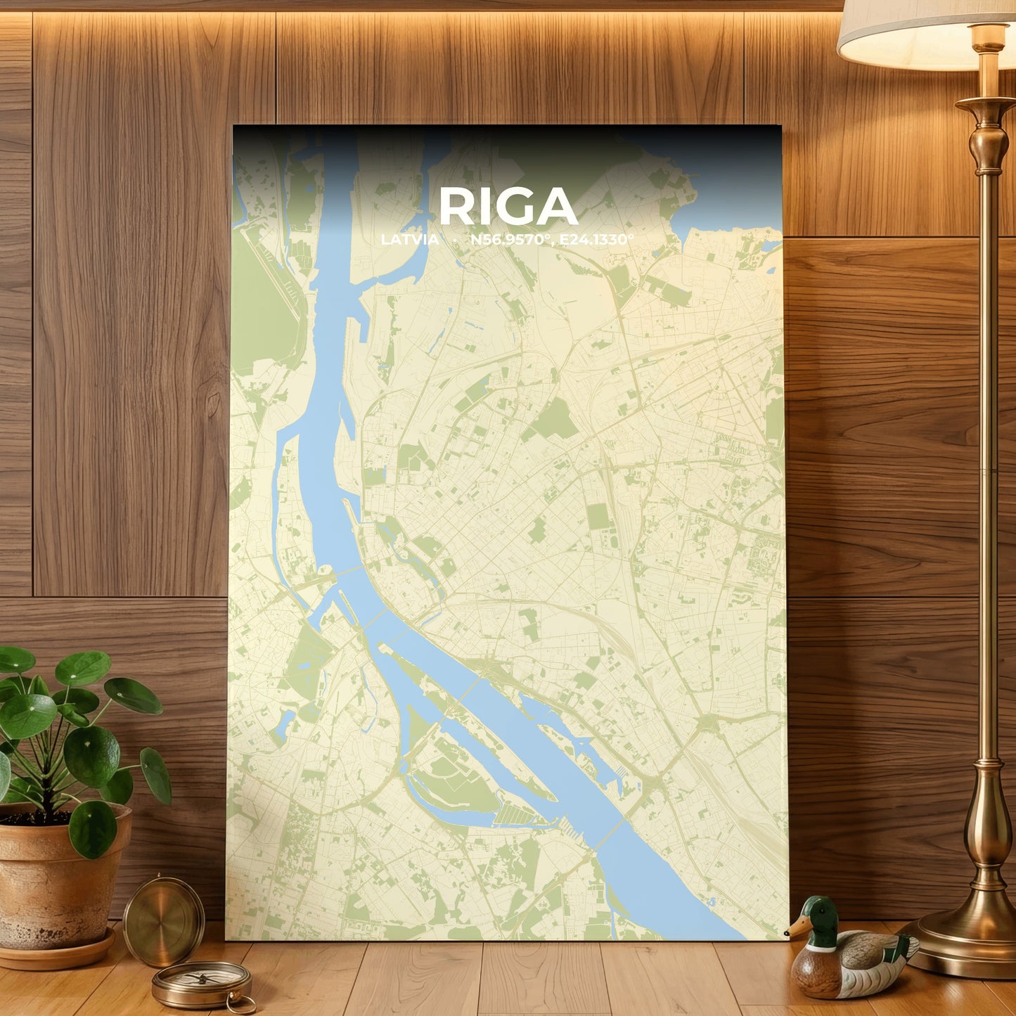Riga Drift Map Poster