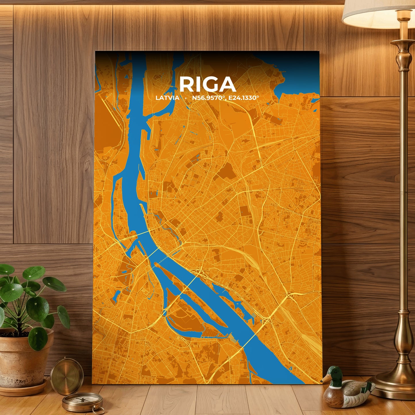 Riga Scorch Map Poster