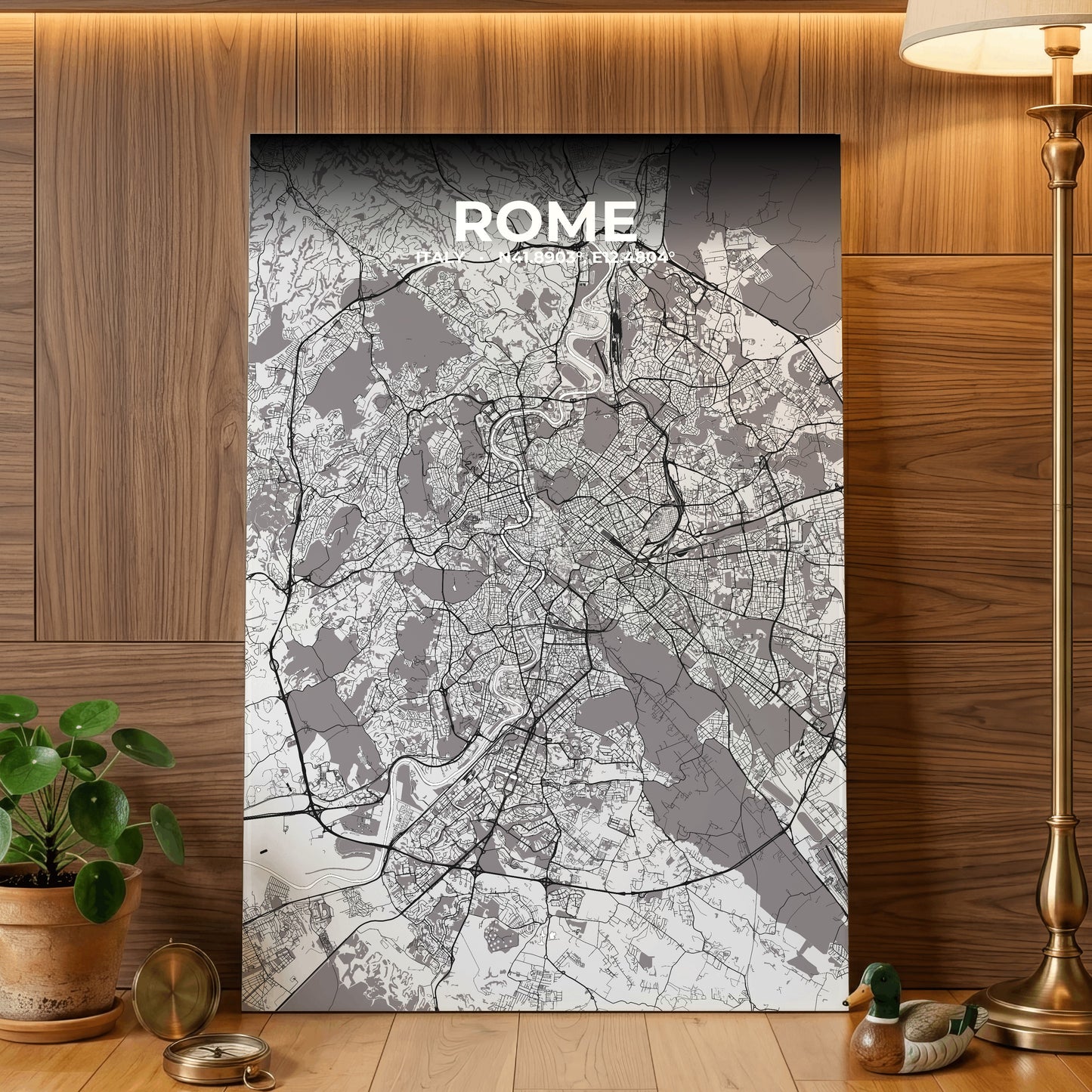 Rome Ash Map Poster