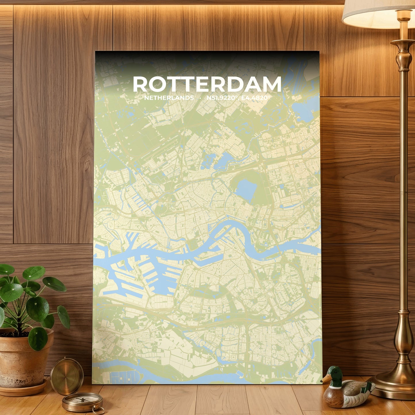 Rotterdam Drift Map Poster