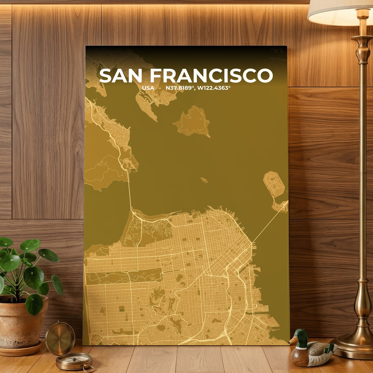 San Francisco Forge Map Poster