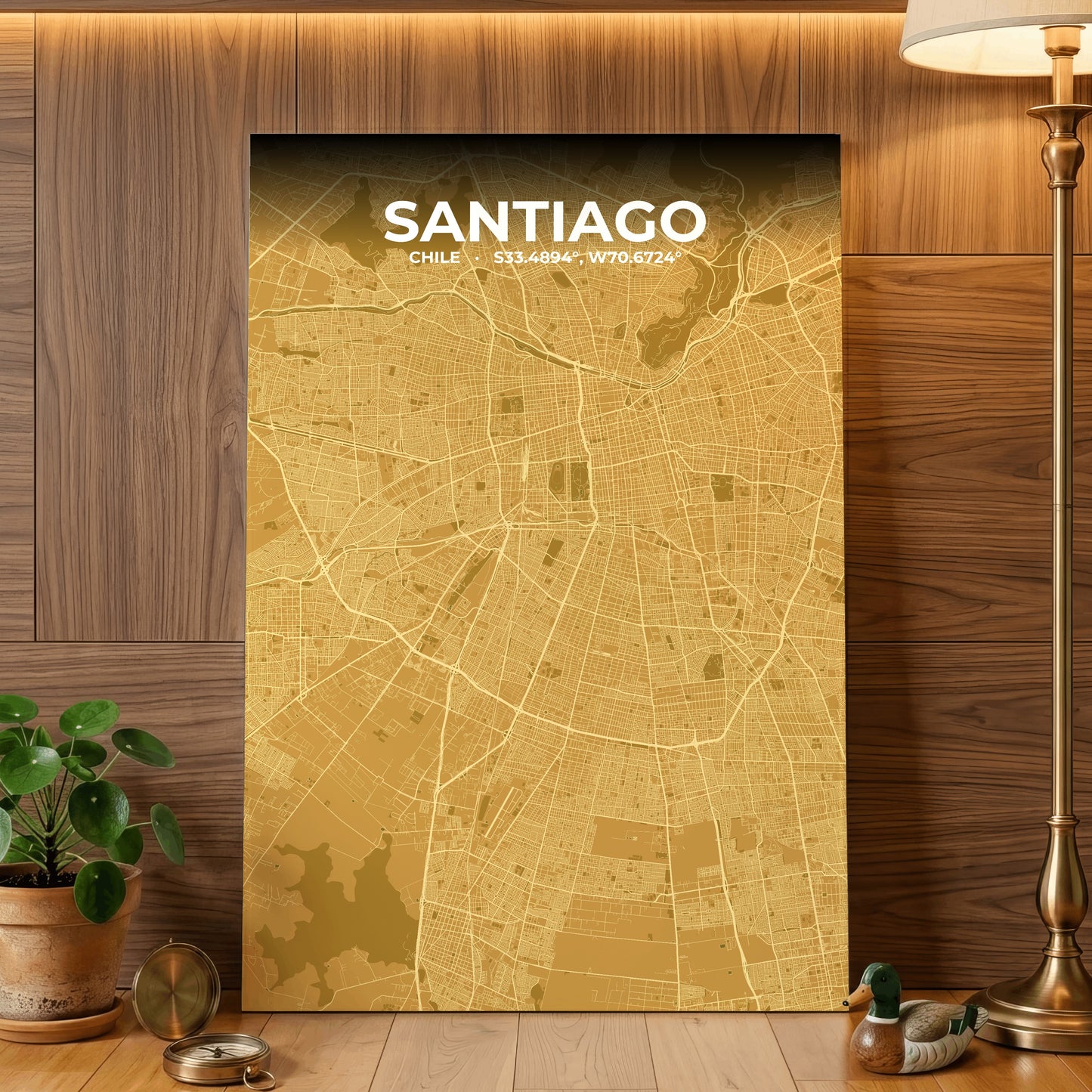 Santiago Forge Map Poster