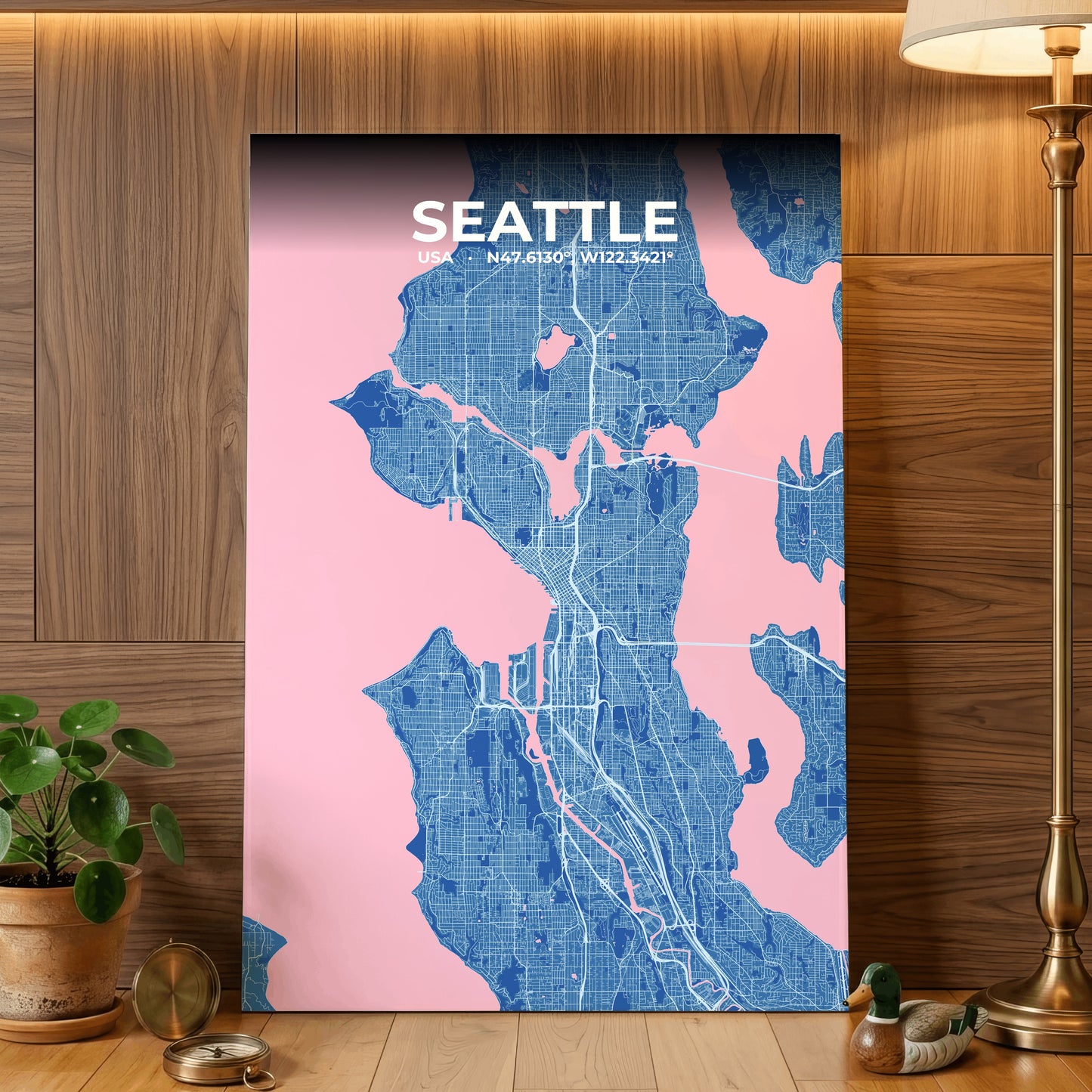 Seattle Candy Map Poster