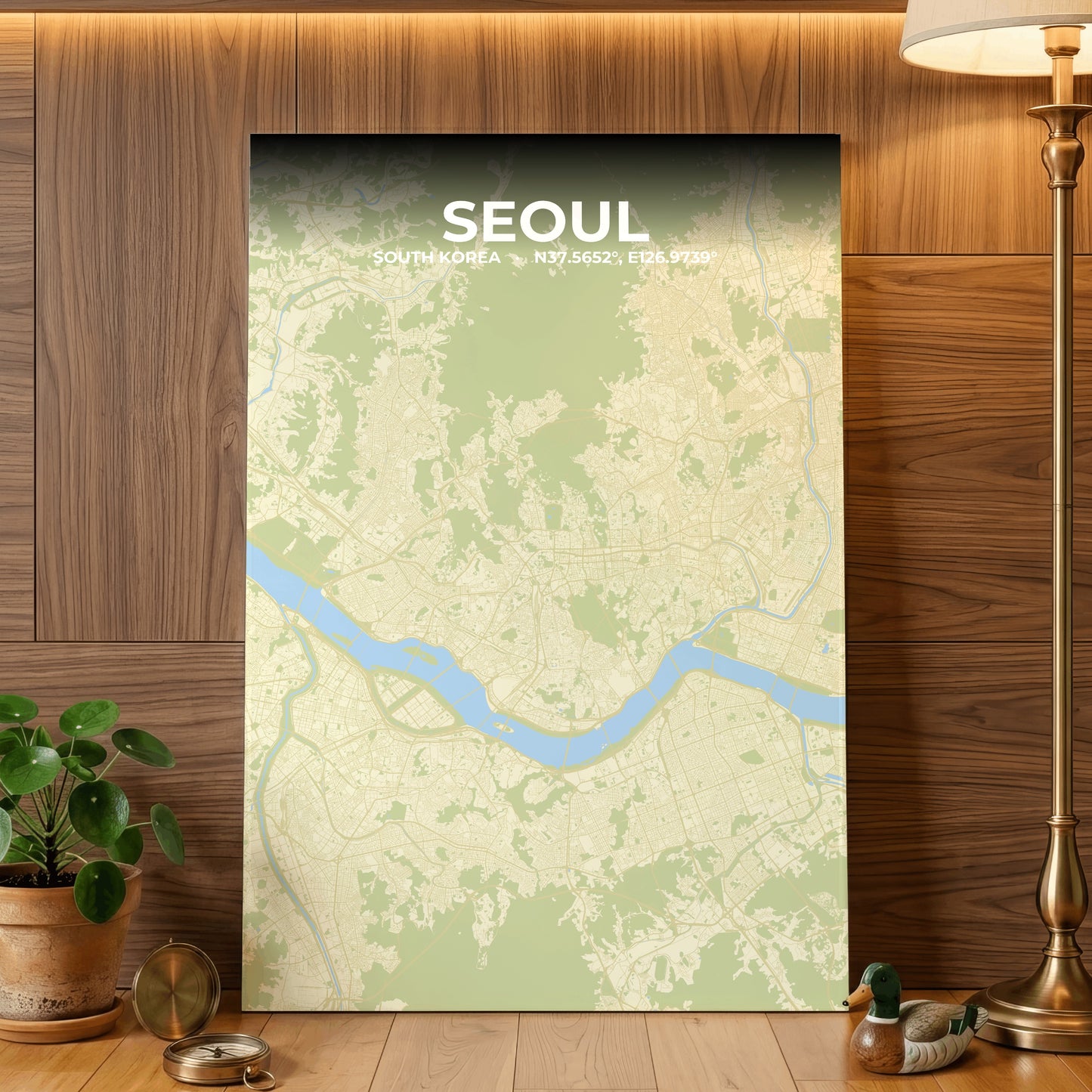 Seoul Drift Map Poster