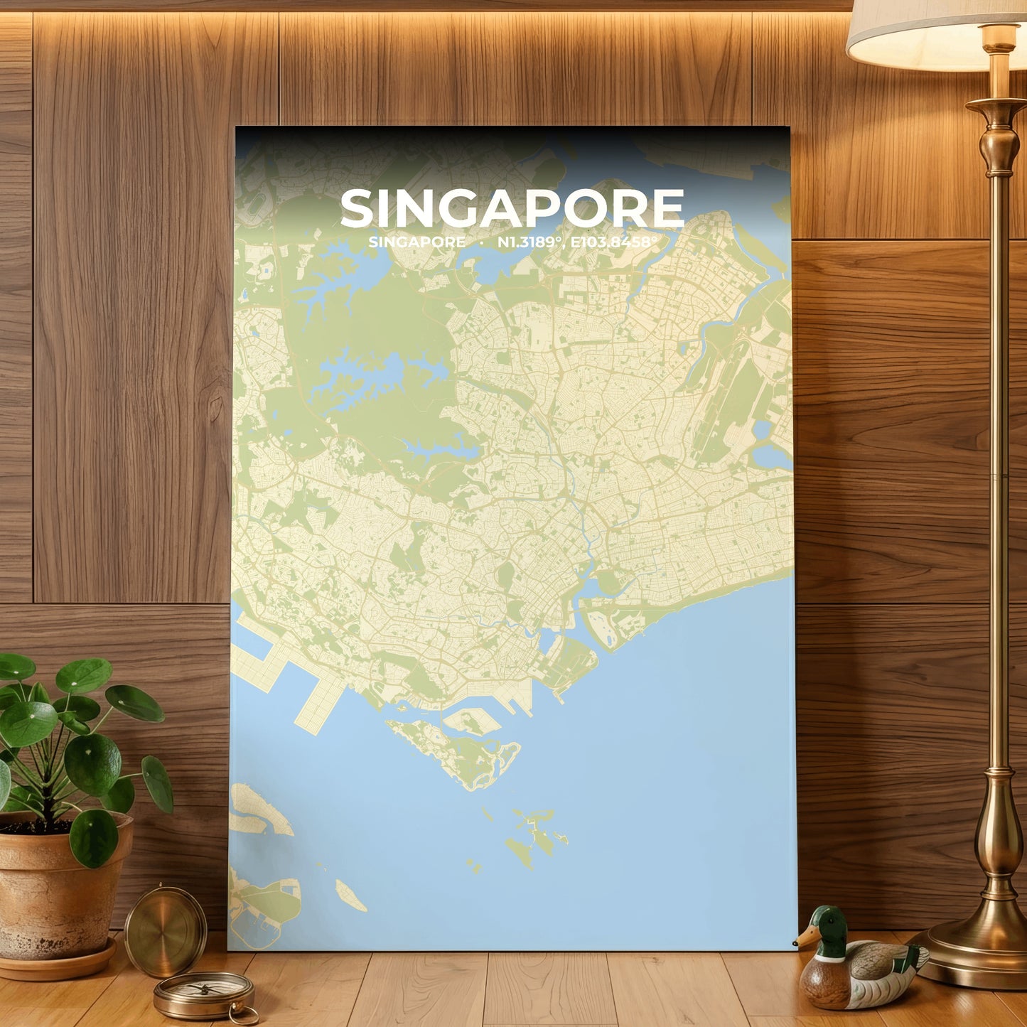 Singapore Drift Map Poster