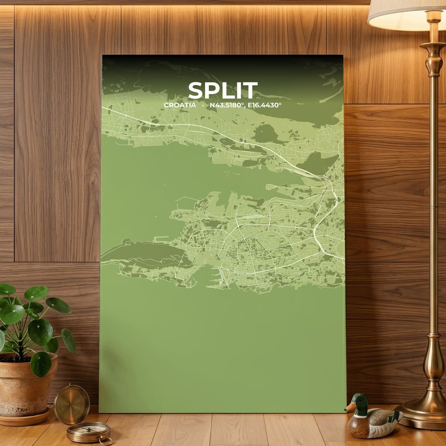 Split Grove Map Poster