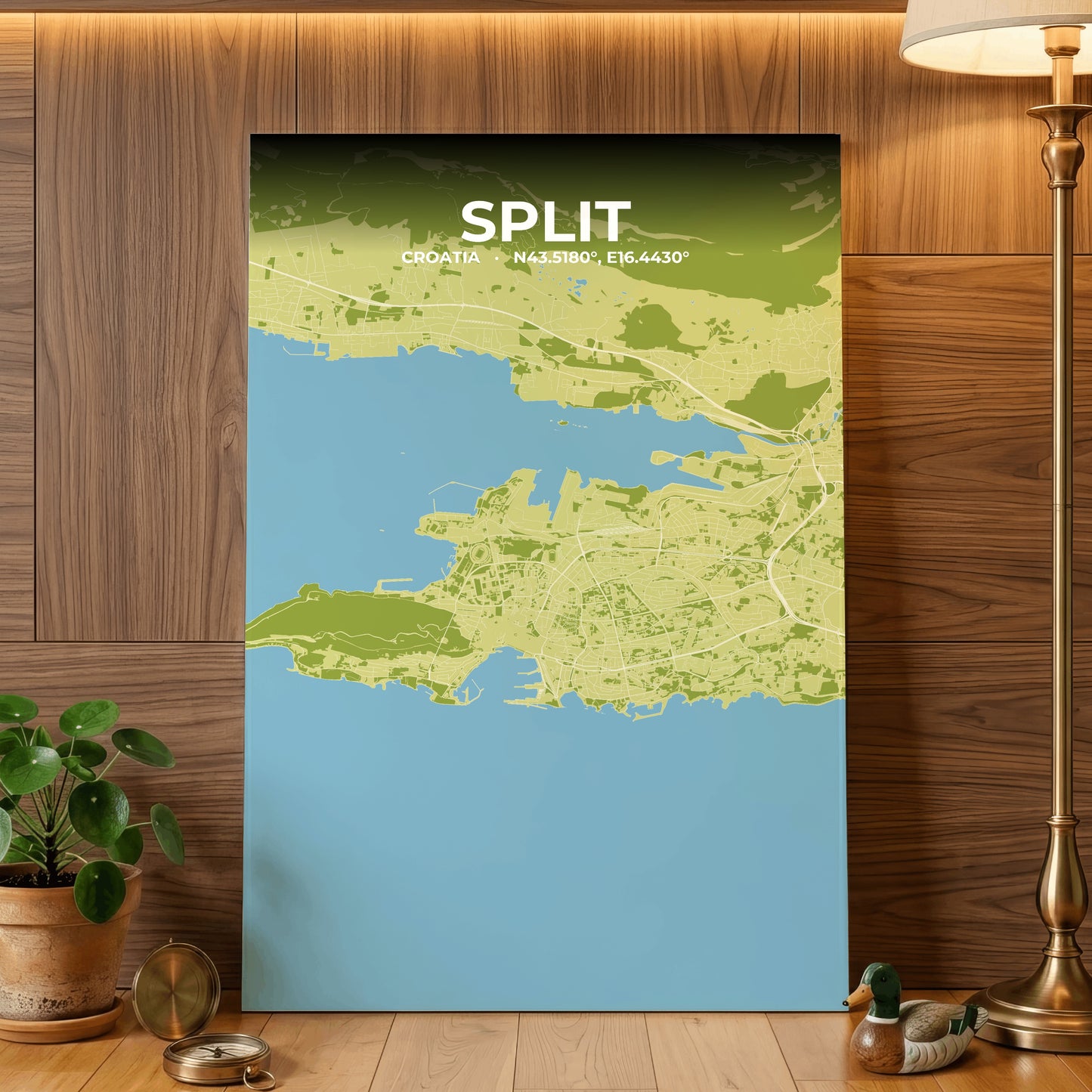 Split Fern Map Poster
