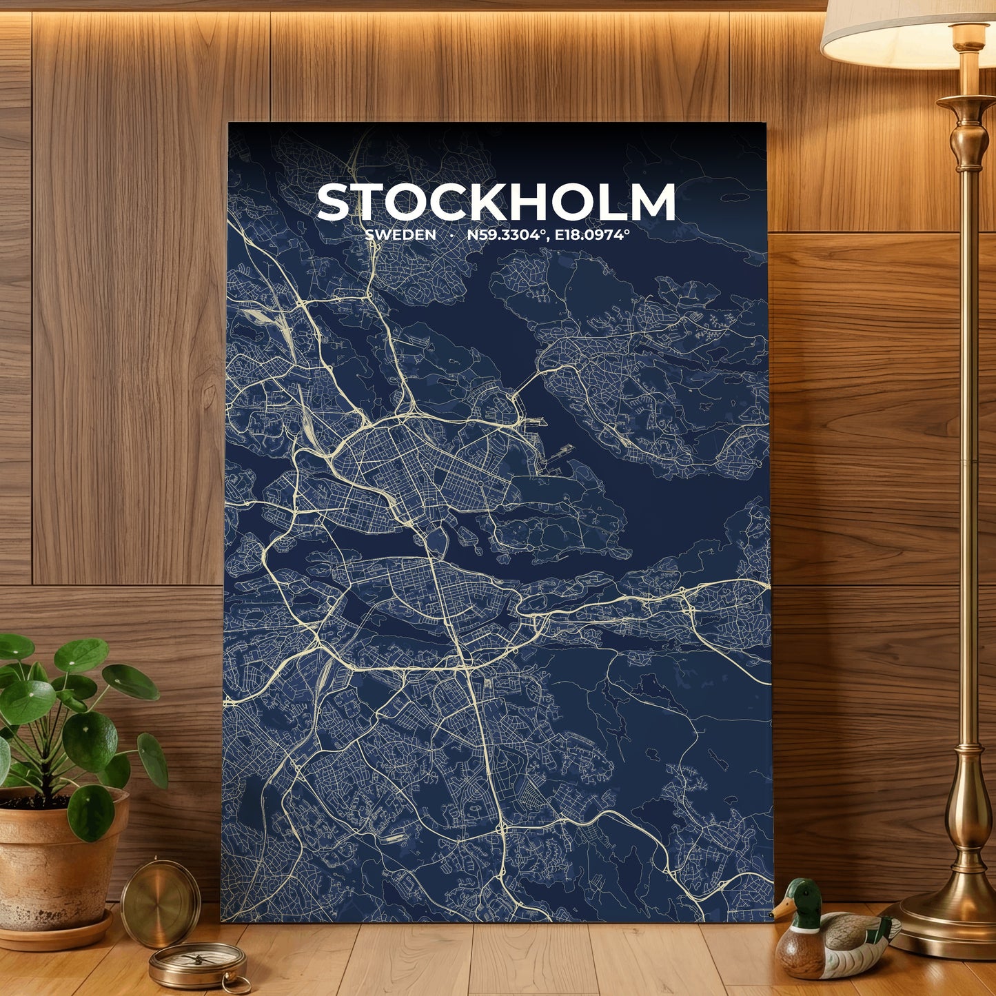 Stockholm Anchor Map Poster