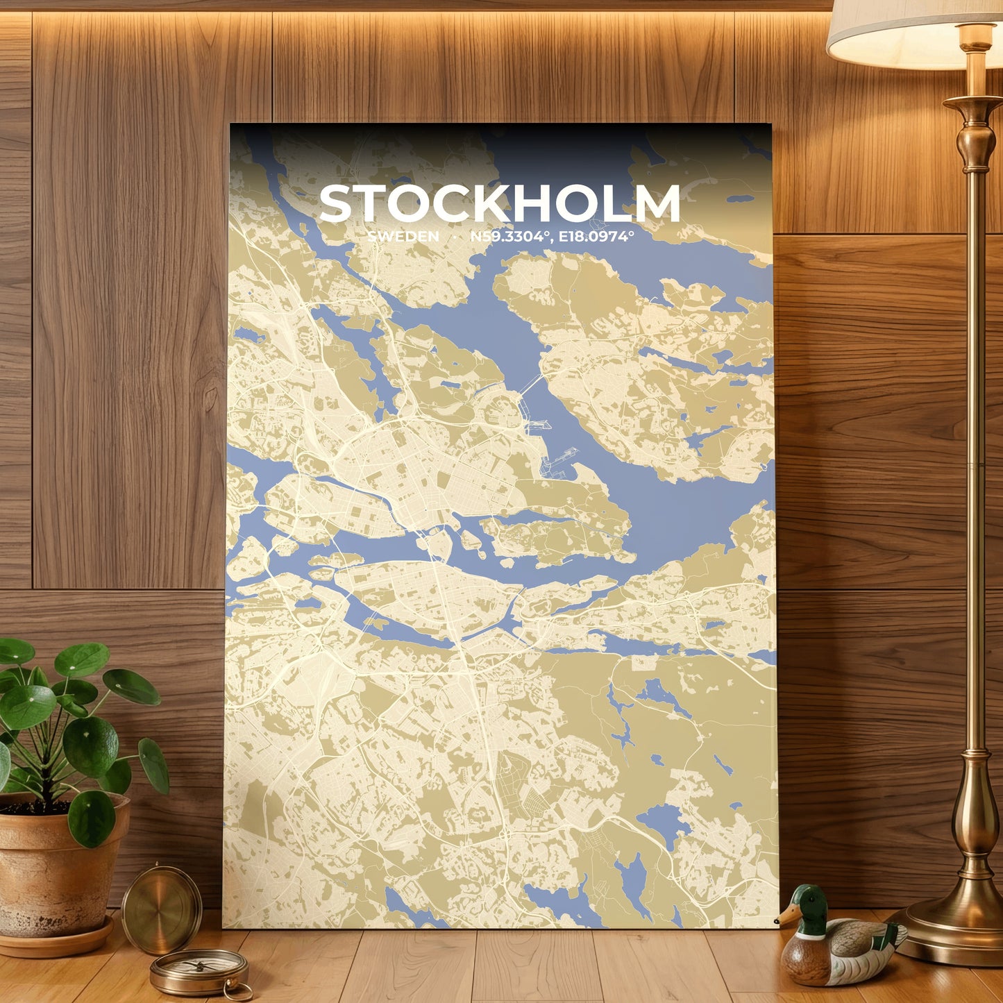 Stockholm Barn Map Poster