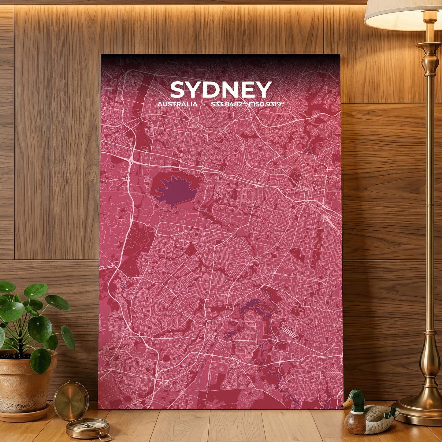 Sydney Scarlet Map Poster
