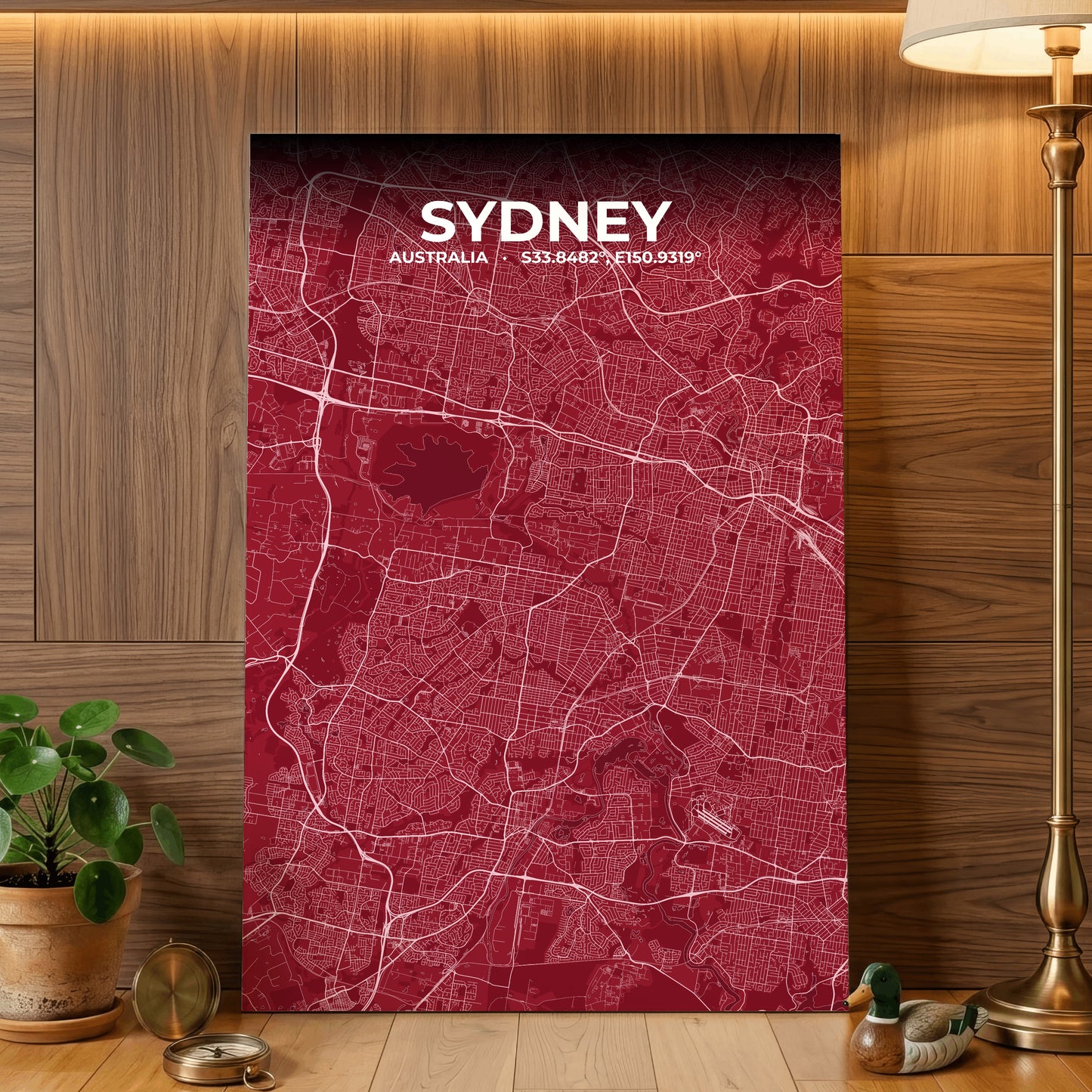 Sydney Garnet Map Poster