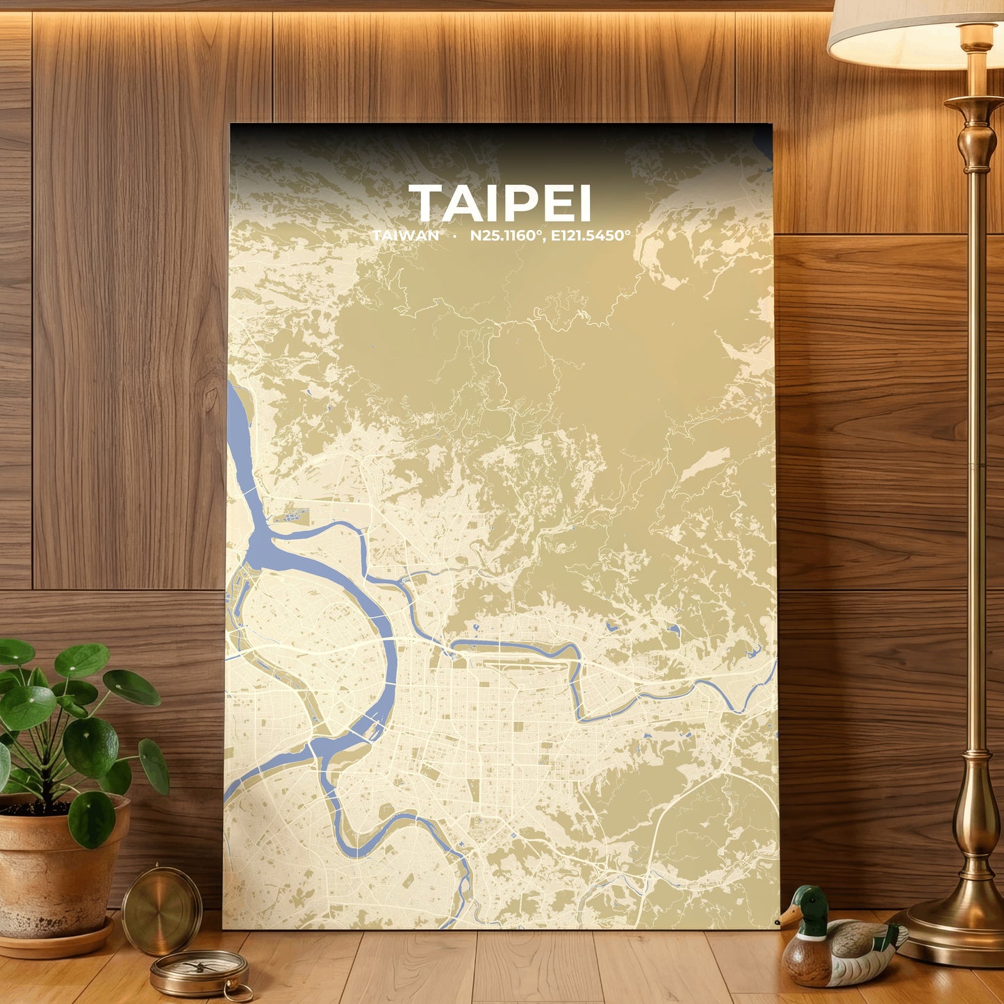 Taipei Barn Map Poster