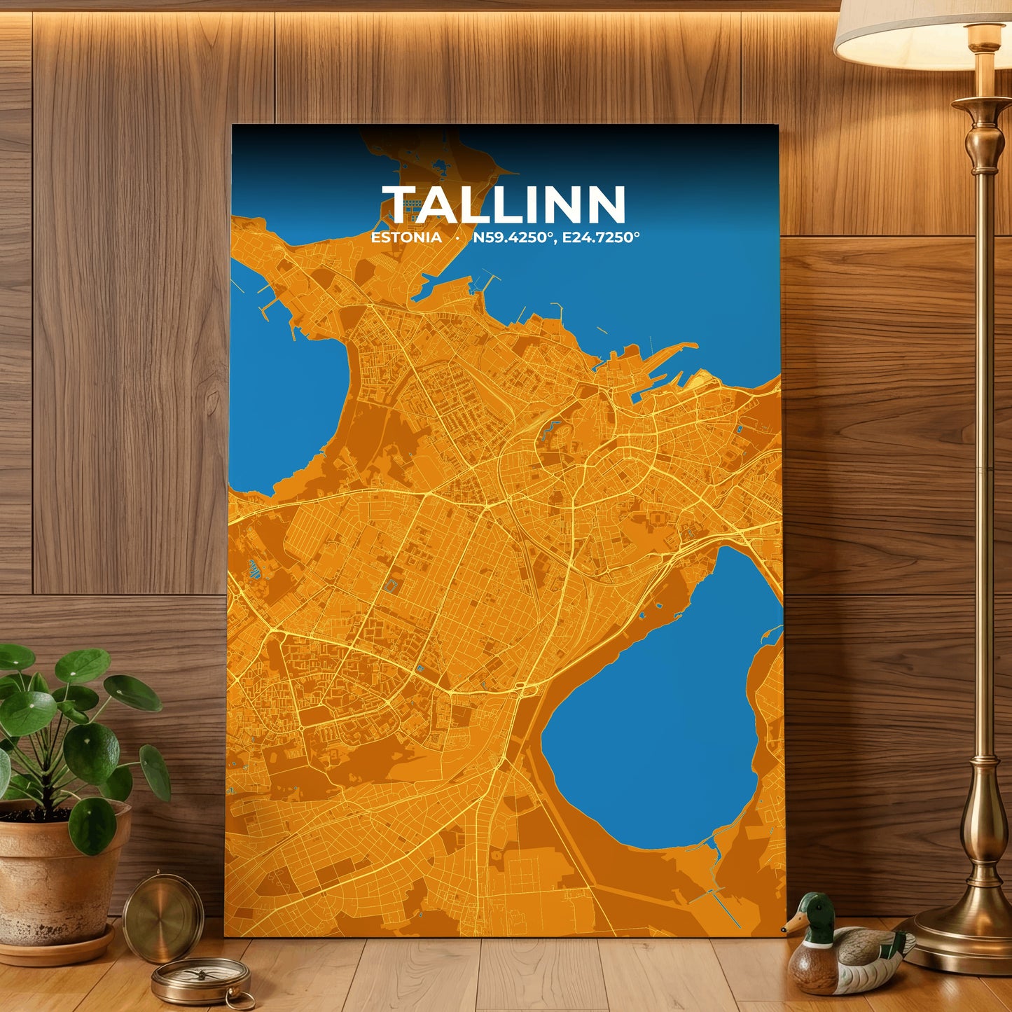Tallinn Scorch Map Poster