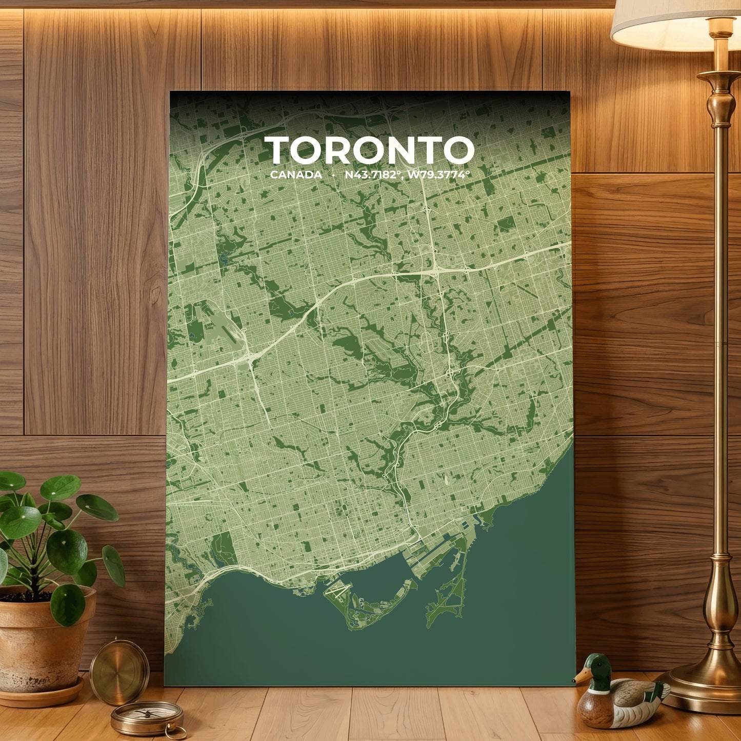 Toronto Clay Map Poster