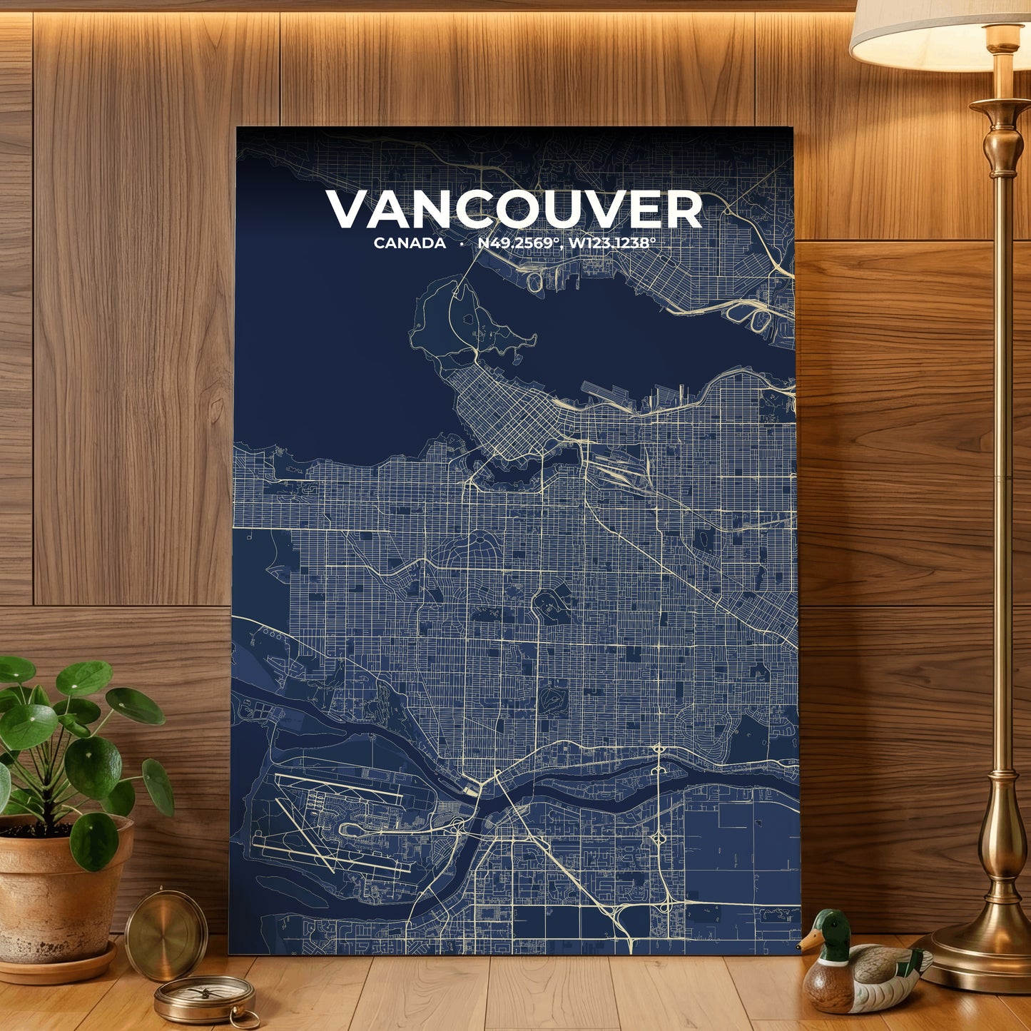 Vancouver Anchor Map Poster